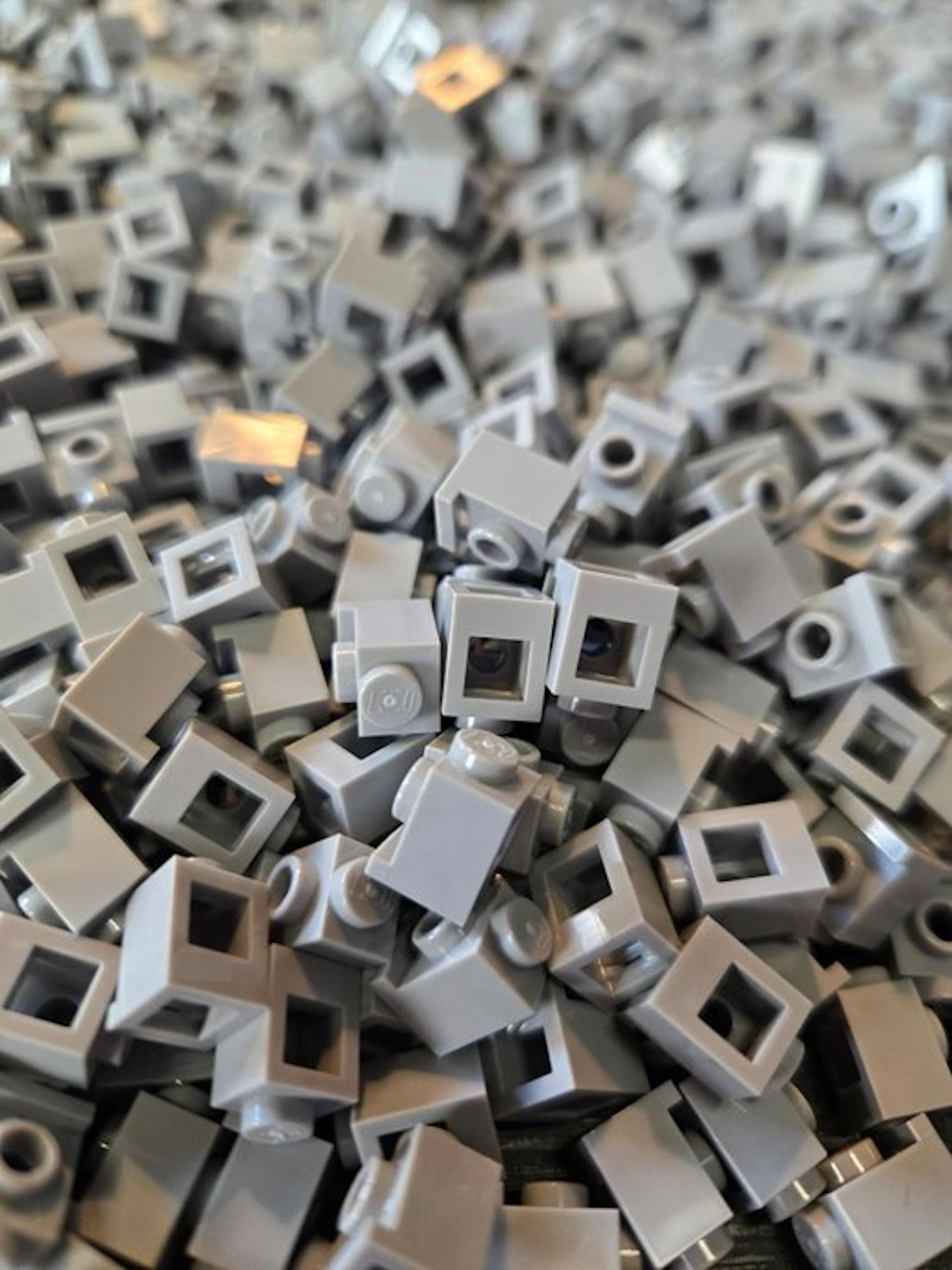 LEGO Pieces - New Brick Modified 1 x 1 with Headlight Light Bluish Gray 1000pcs