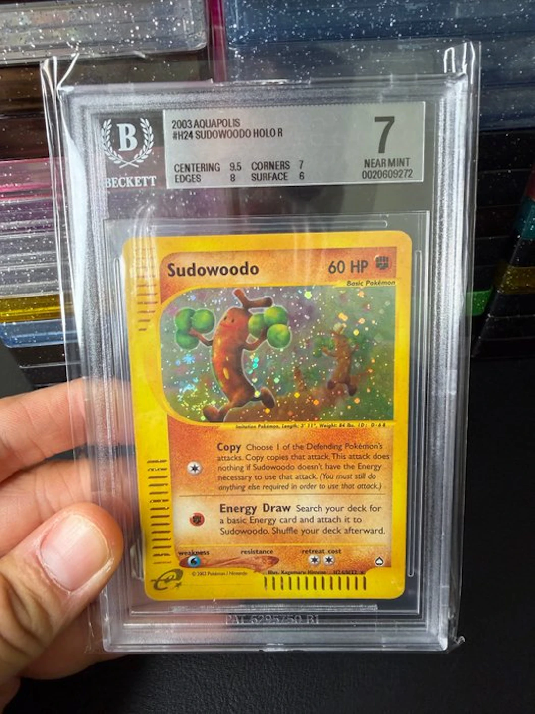 Pokémon - 1 Graded card - Sudowoodo H24 Foil - Beckett 7 - WOTC - Aquapolis