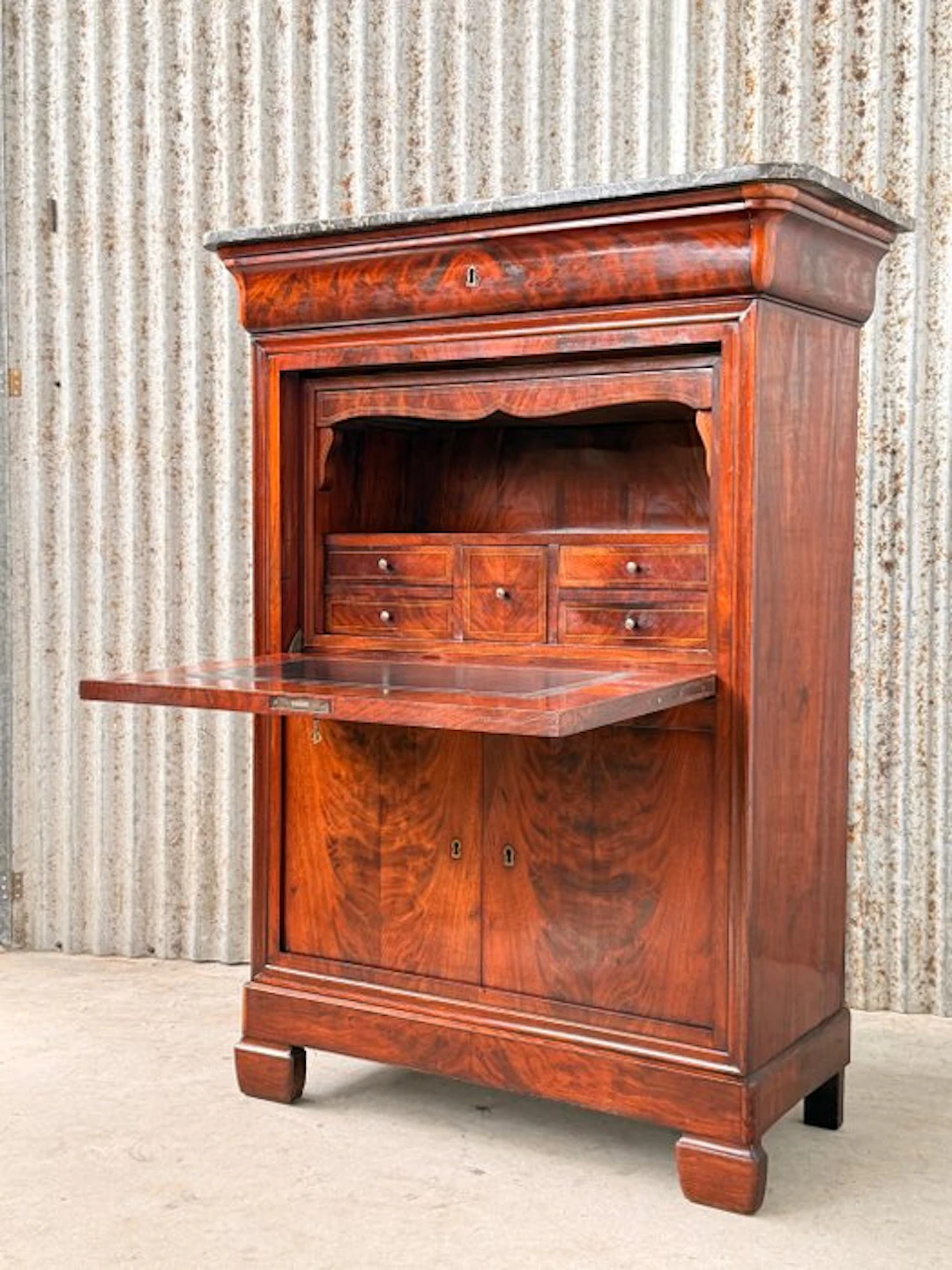 Secrétaire à abattant - secretary desk - Mahogany