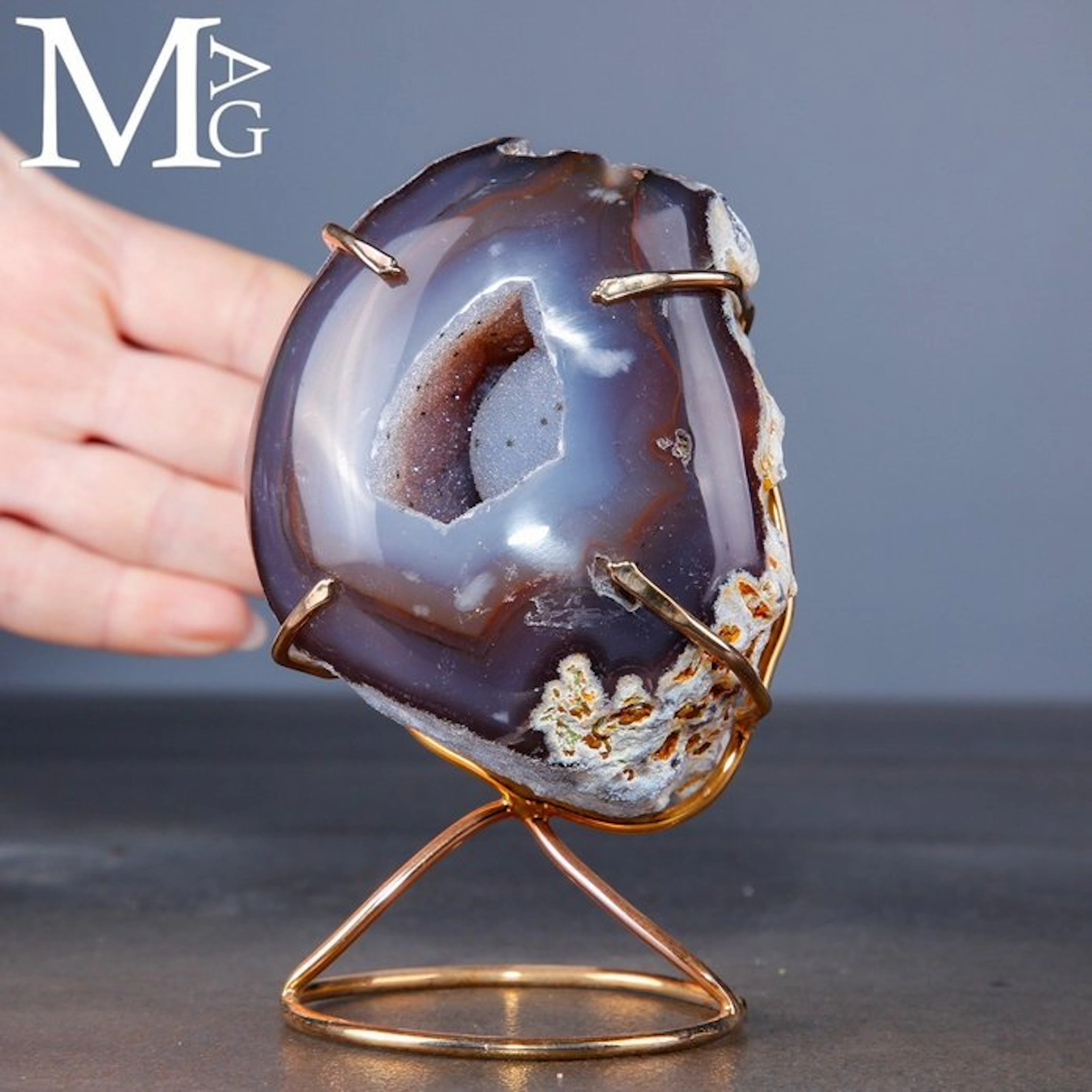 Natural Mineral Geode with Wonderful Inner...
