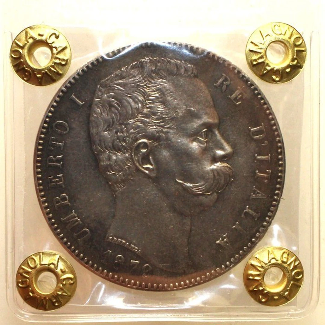 Italy, Kingdom 5 Lire 1879