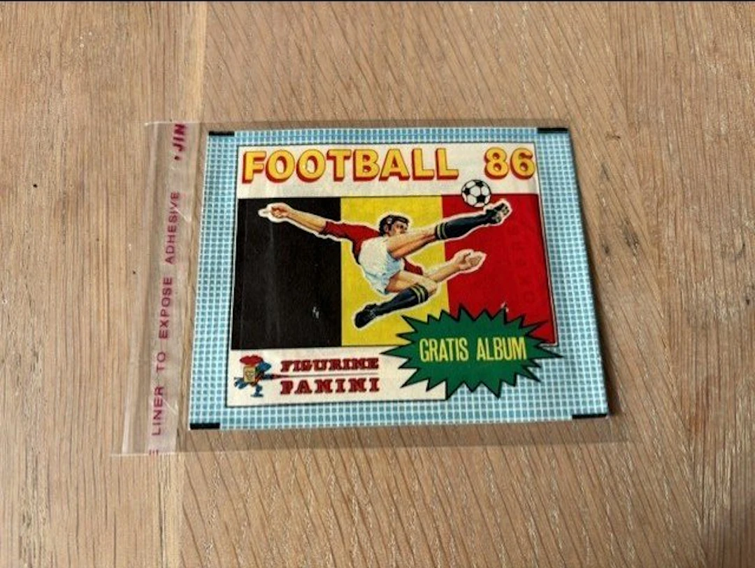 1986 Panini Football 86 Belgium - RARE pochette bustina...