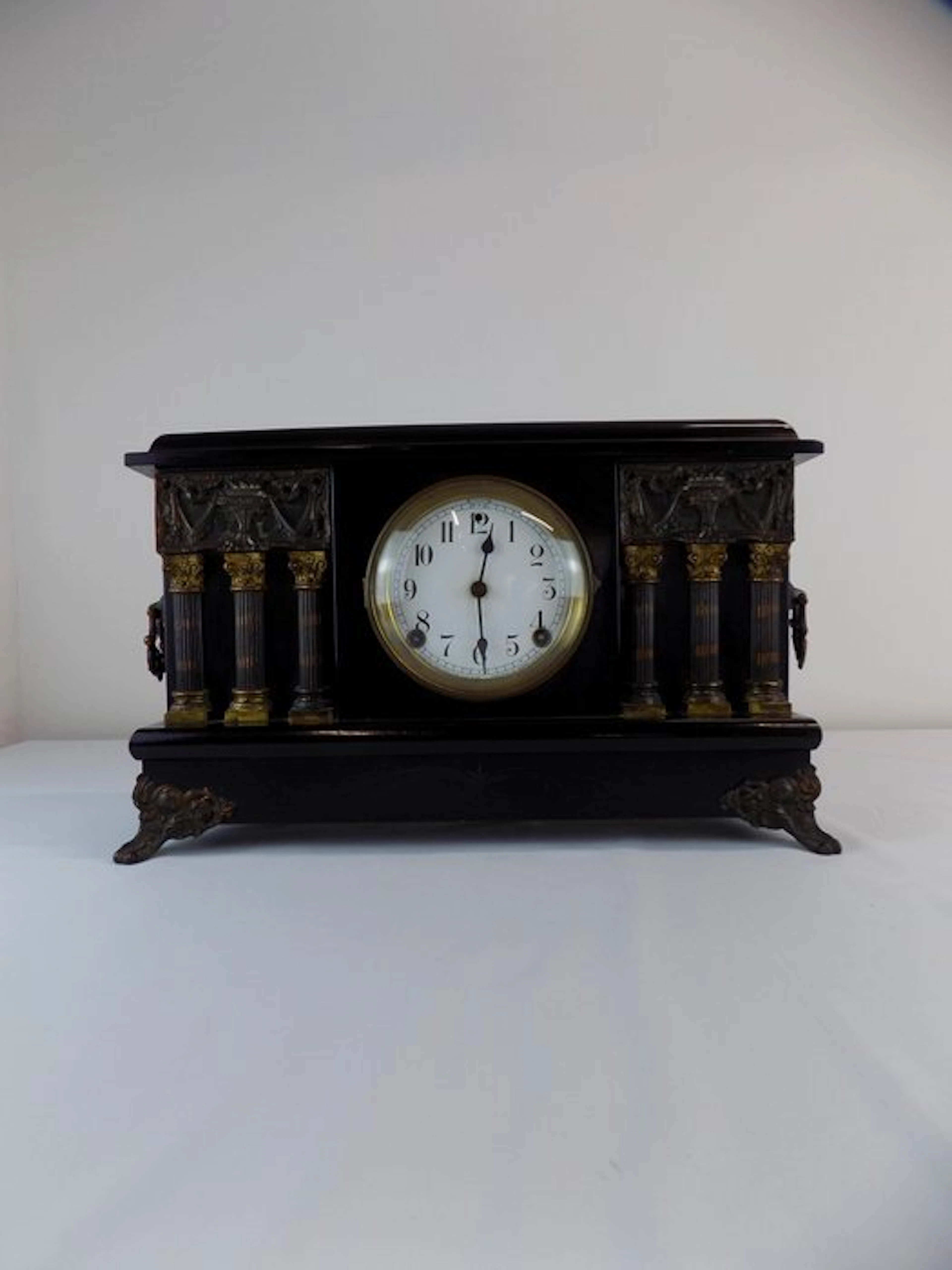 Mantel clock - Baldwin Empire Wood, Brass - 1880-1920
