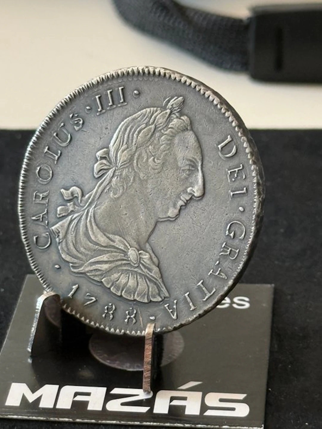 Spain. Carlos III. 8 Reales 1788 Lima IJ - Error acuñación