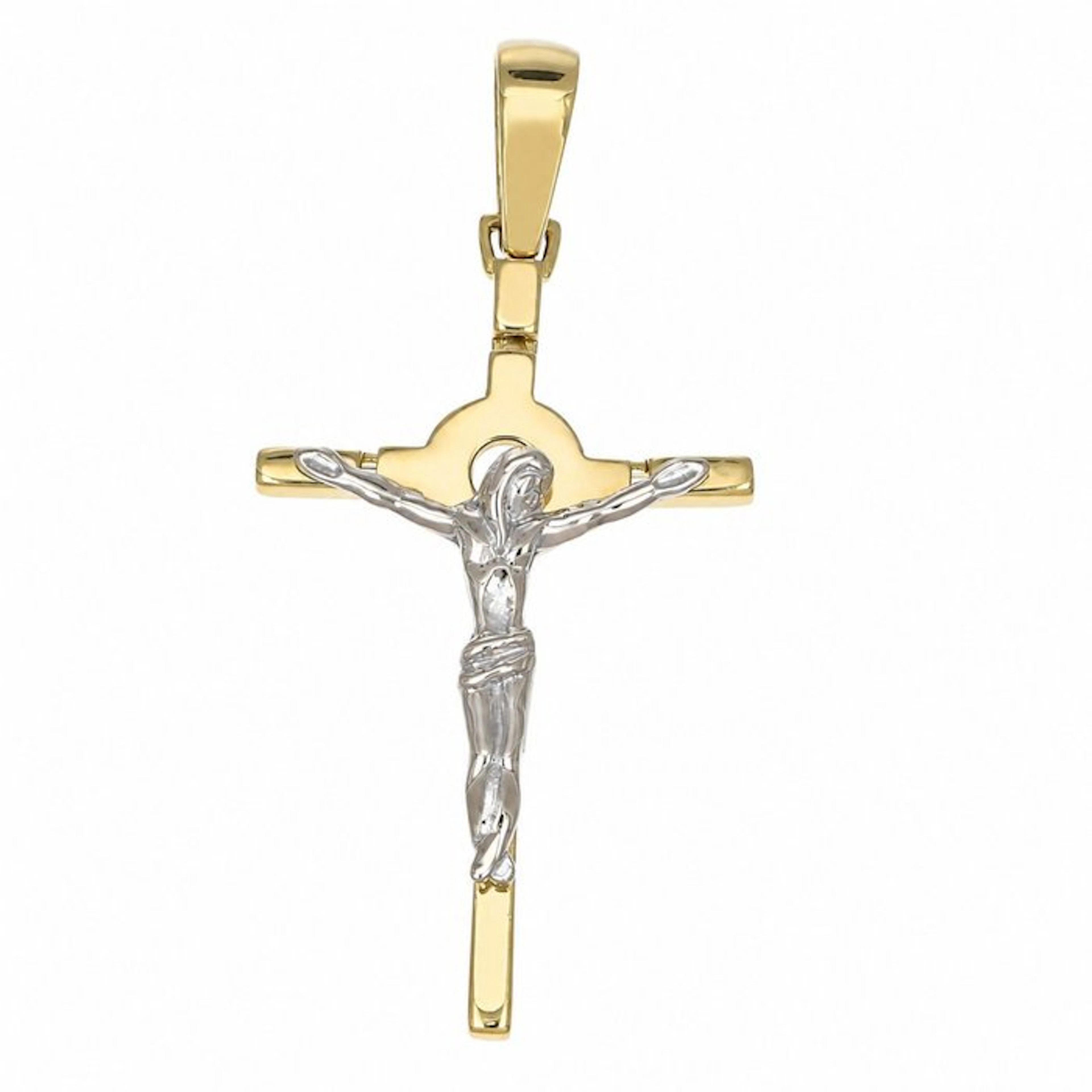 Pendant - 18 kt. Yellow gold, White gold - Made in Italy - Handmade