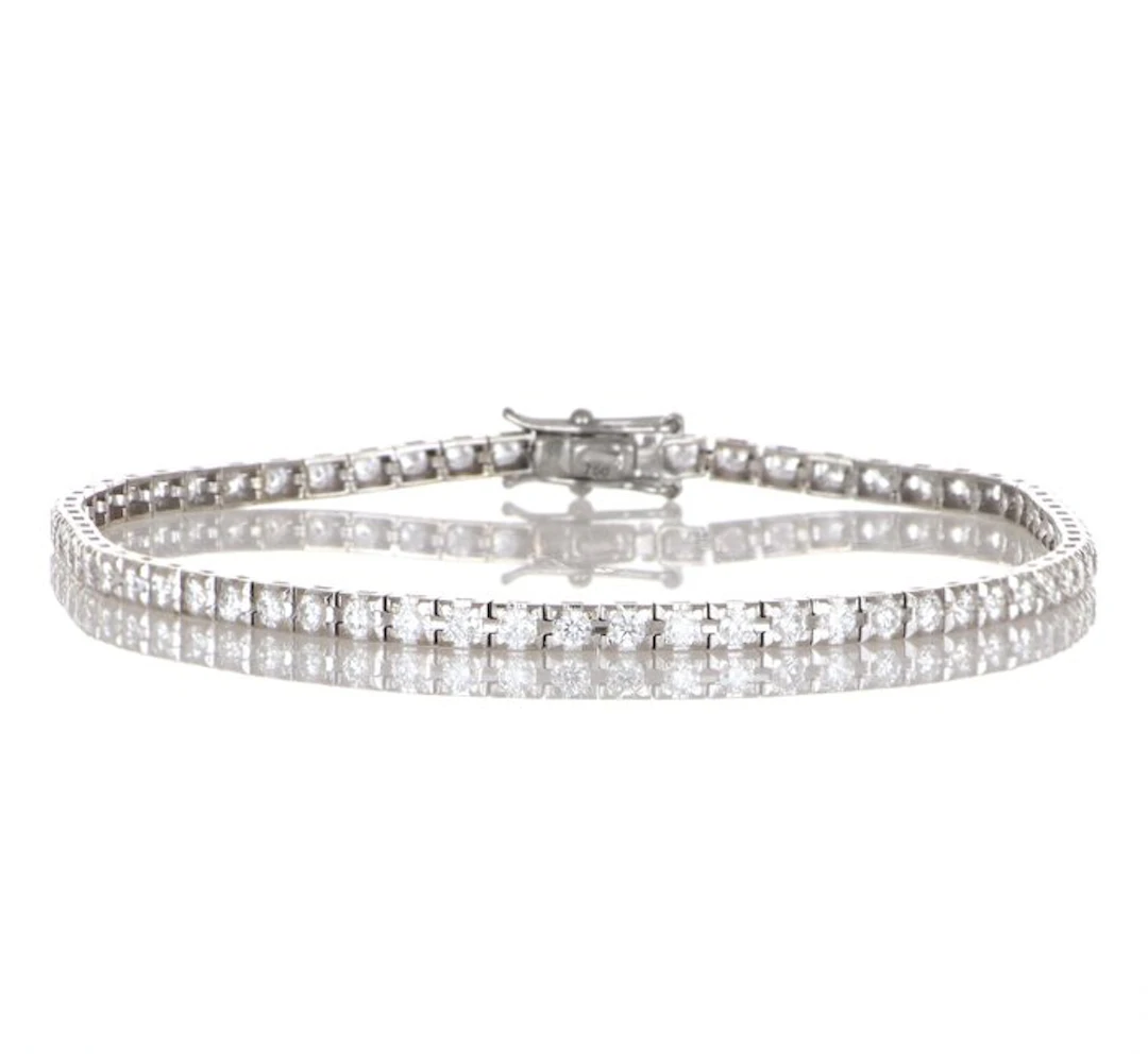 No reserve price - Bracelet - 18 kt. White gold Diamond (Natural)
