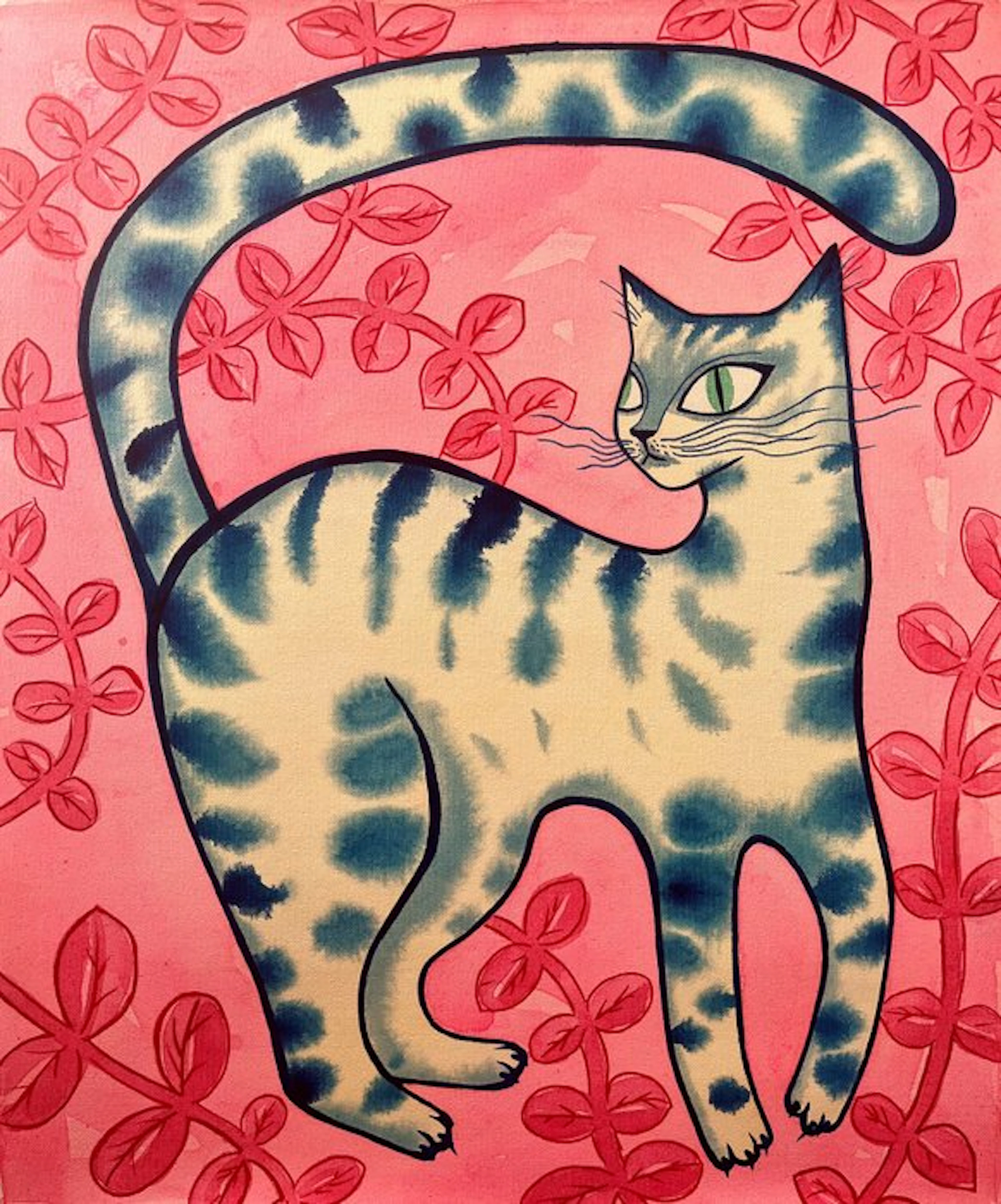Niurka Moreno Leyva - "Gato en jardín rosa" NO Reserve