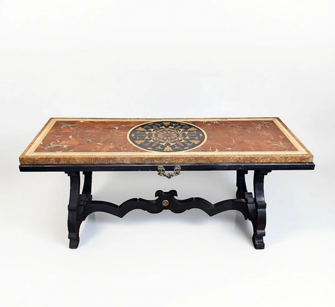 Table - Marble - Policro Rare Marble Table