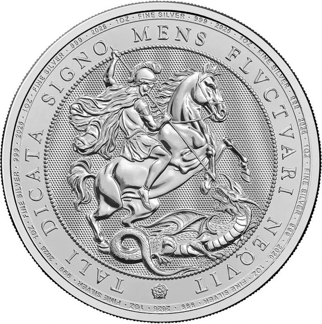 1 Troy Ounce - Silver .999 - St George and the Dragon...
