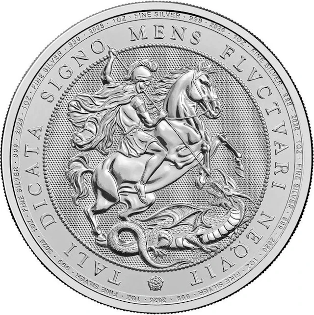 1 Troy Ounce - Silver .999 - St George and the Dragon...