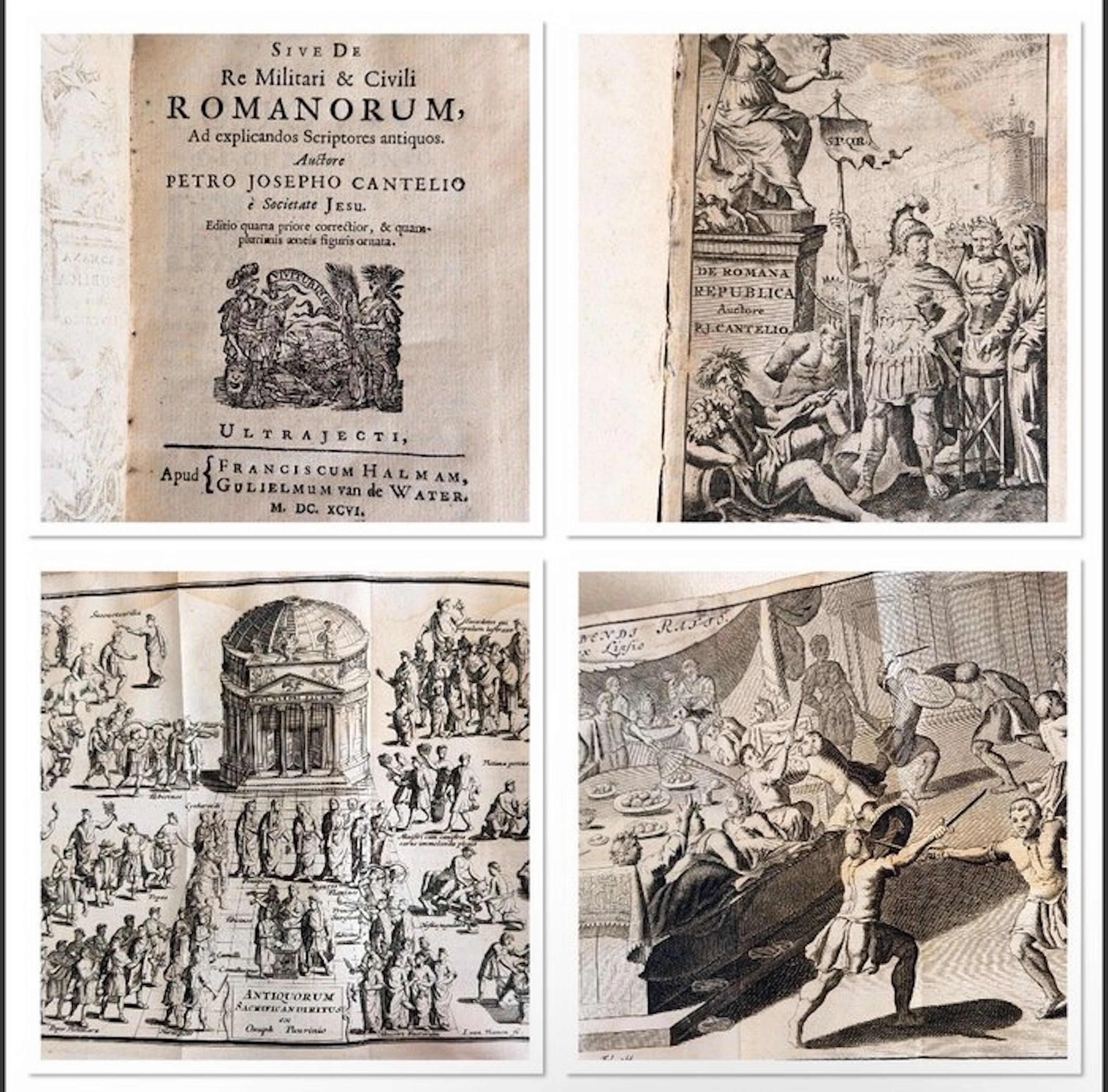 Cantelius - De Romana Republica, Sive De Re Militari & Civili Romanorum - 1696