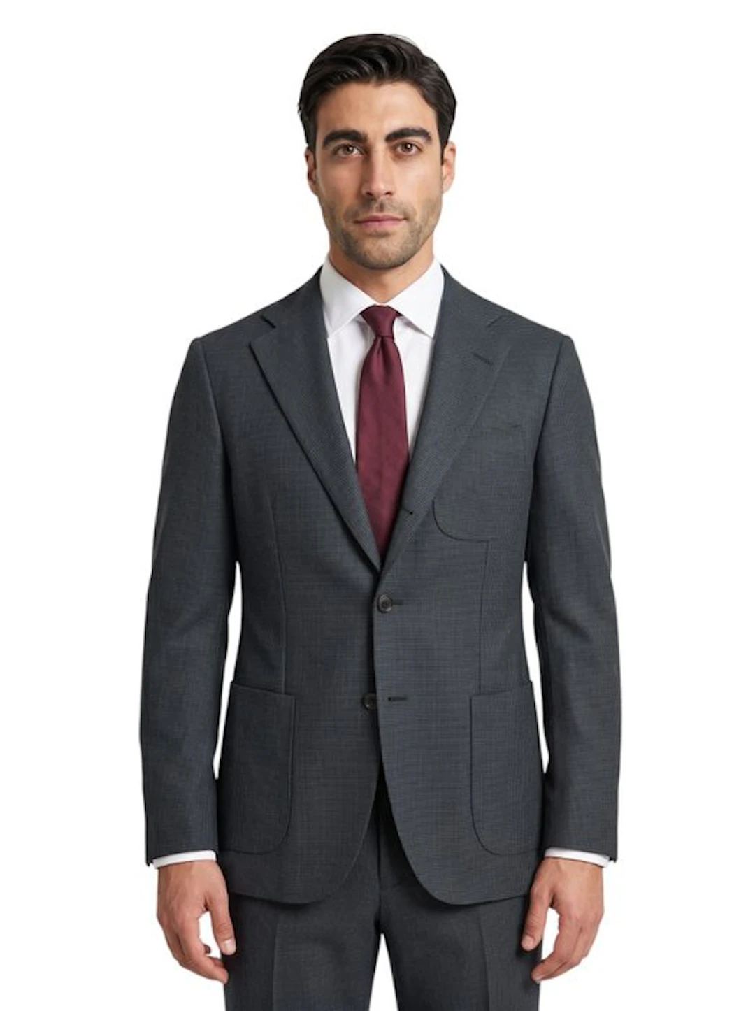 SARTITUDE NAPOLI - 48 IT - Suit Wool Micro-Houndsthooth...