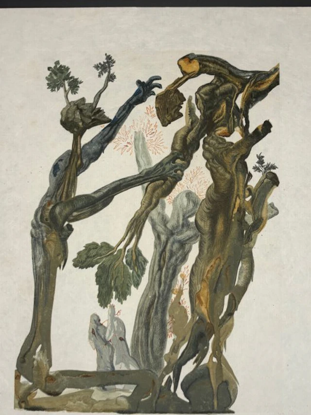 Salvador Dali (1904-1989) - La foret des suicidés - La...