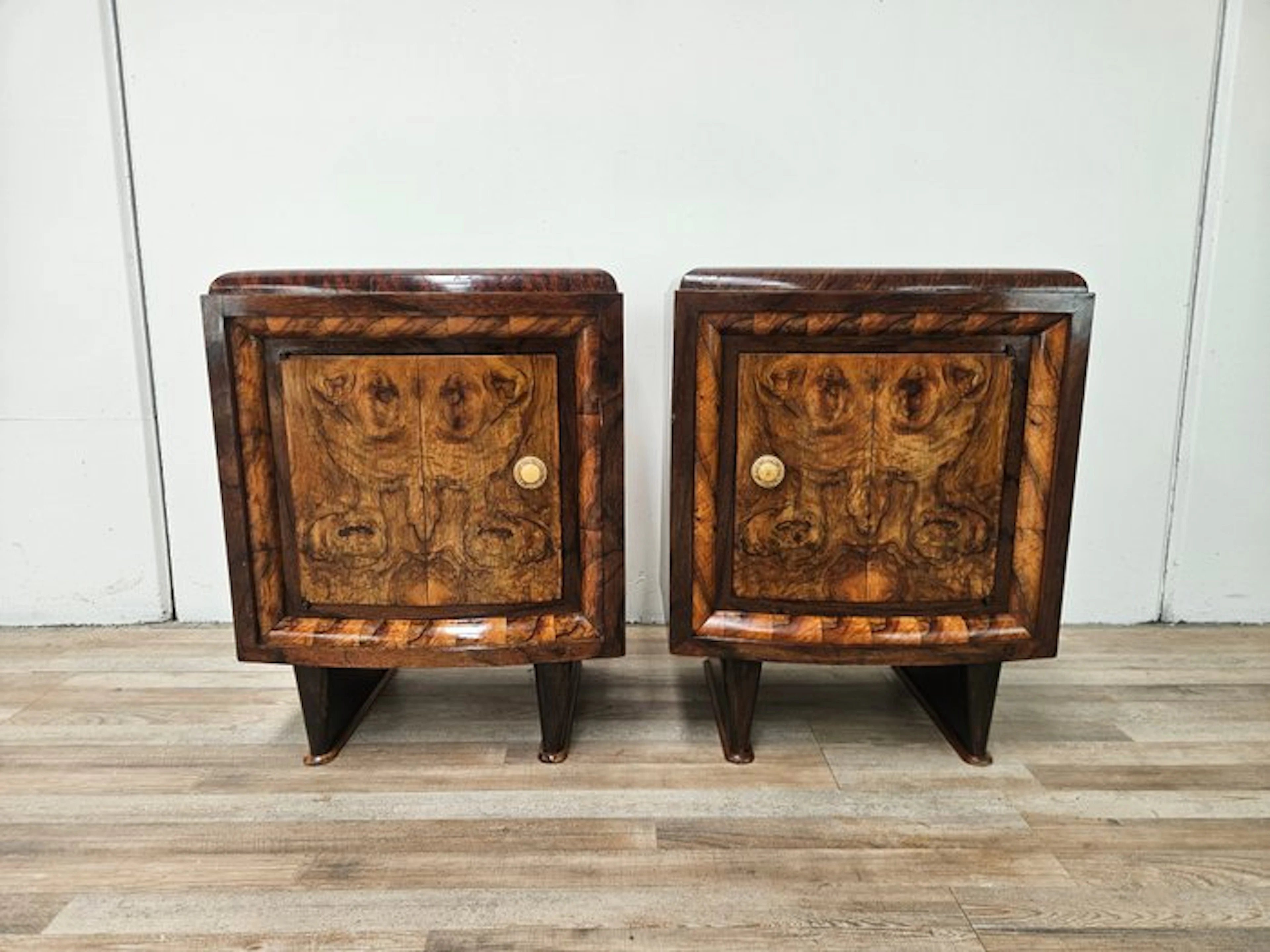Nightstand (2) - Toscani Art Deco nightstands from the...