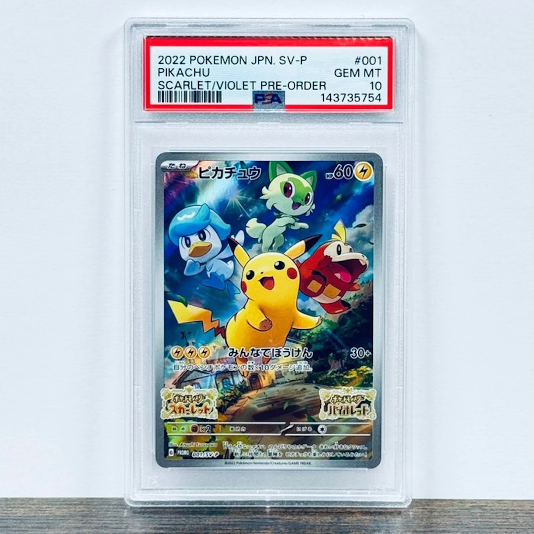 Pokémon Graded card - Pikachu 001 – Pokémon - PSA 10