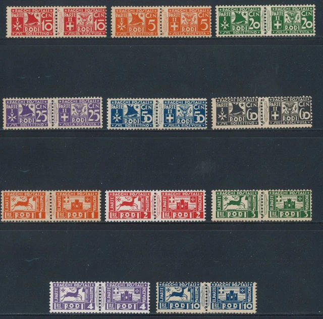 Italian Aegean Islands - general issues - Parcel Post, complete series