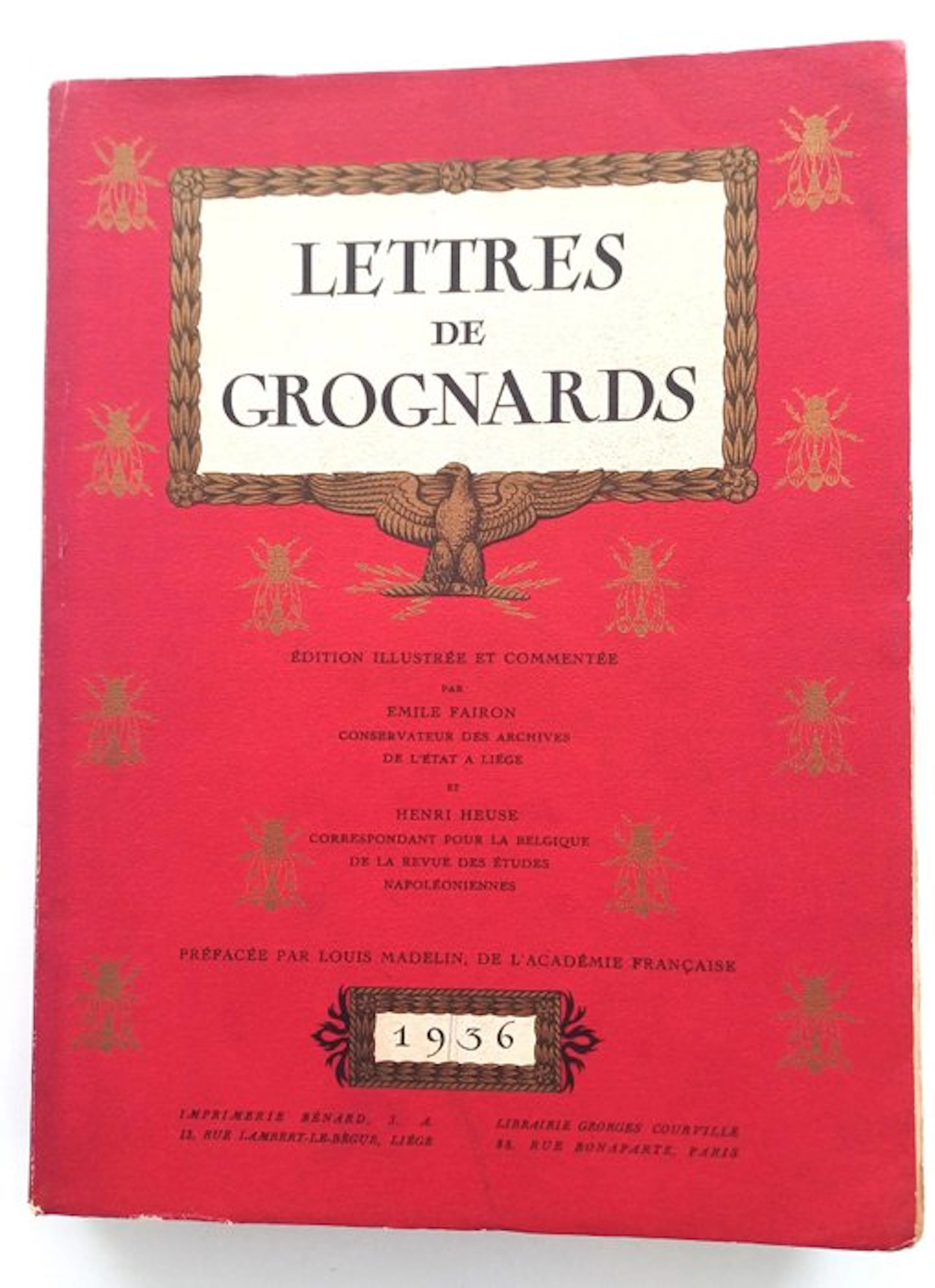 Emile Pairon & Henri Heuse - Lettres de grognards - 1936