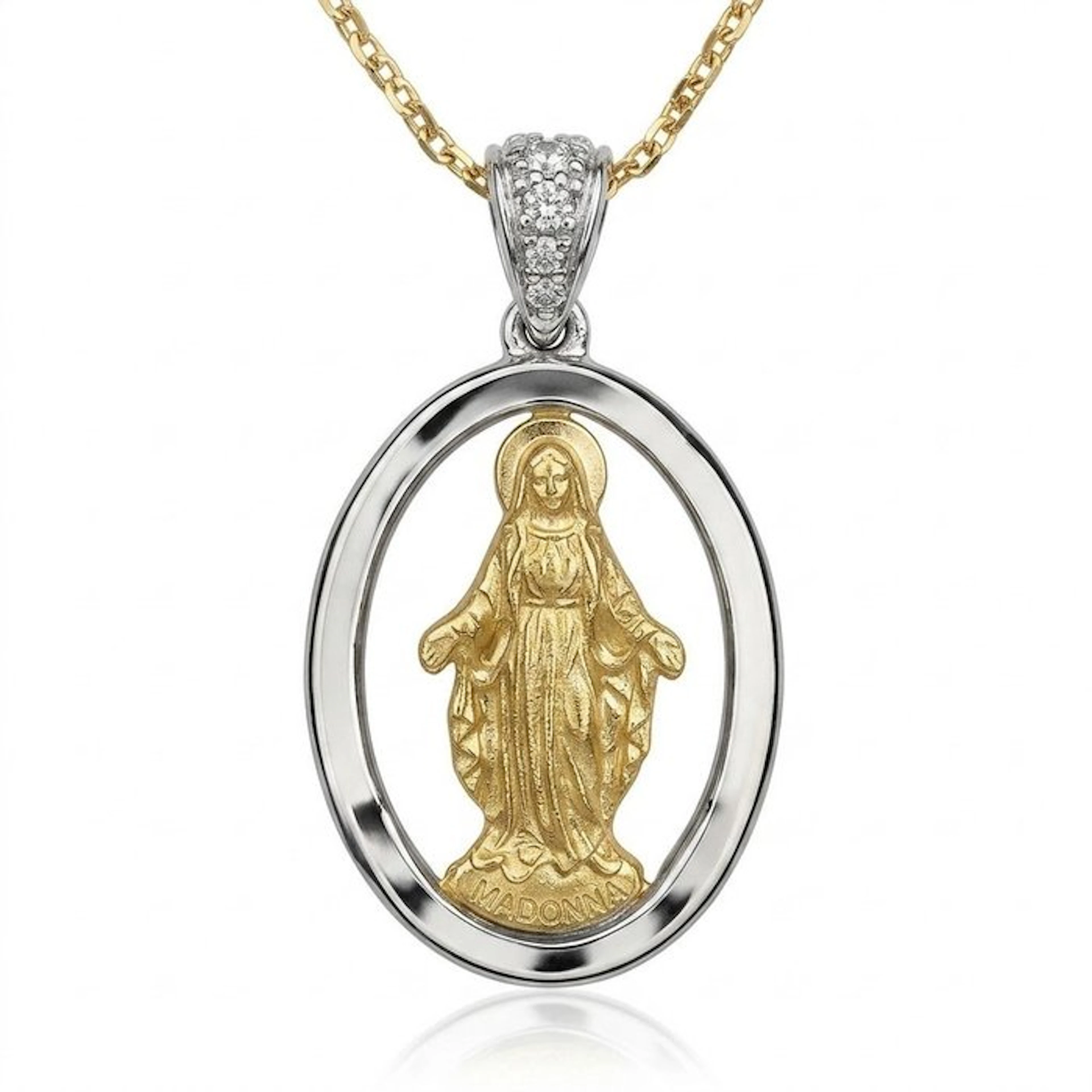 Necklace with pendant - 18 kt