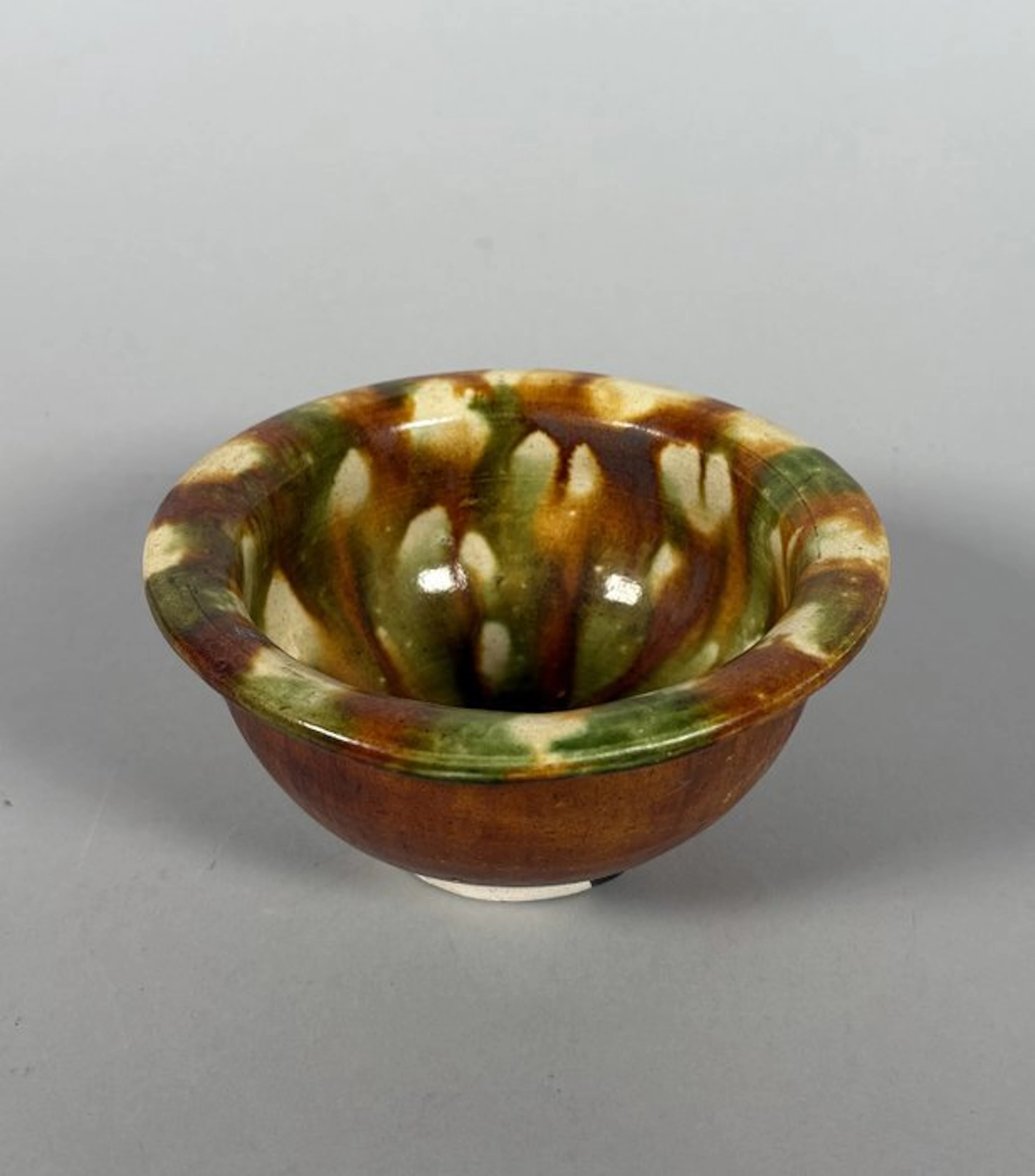 Ancient Chinese - Tang Dynasty, Sancai glazed Vase - 13 cm