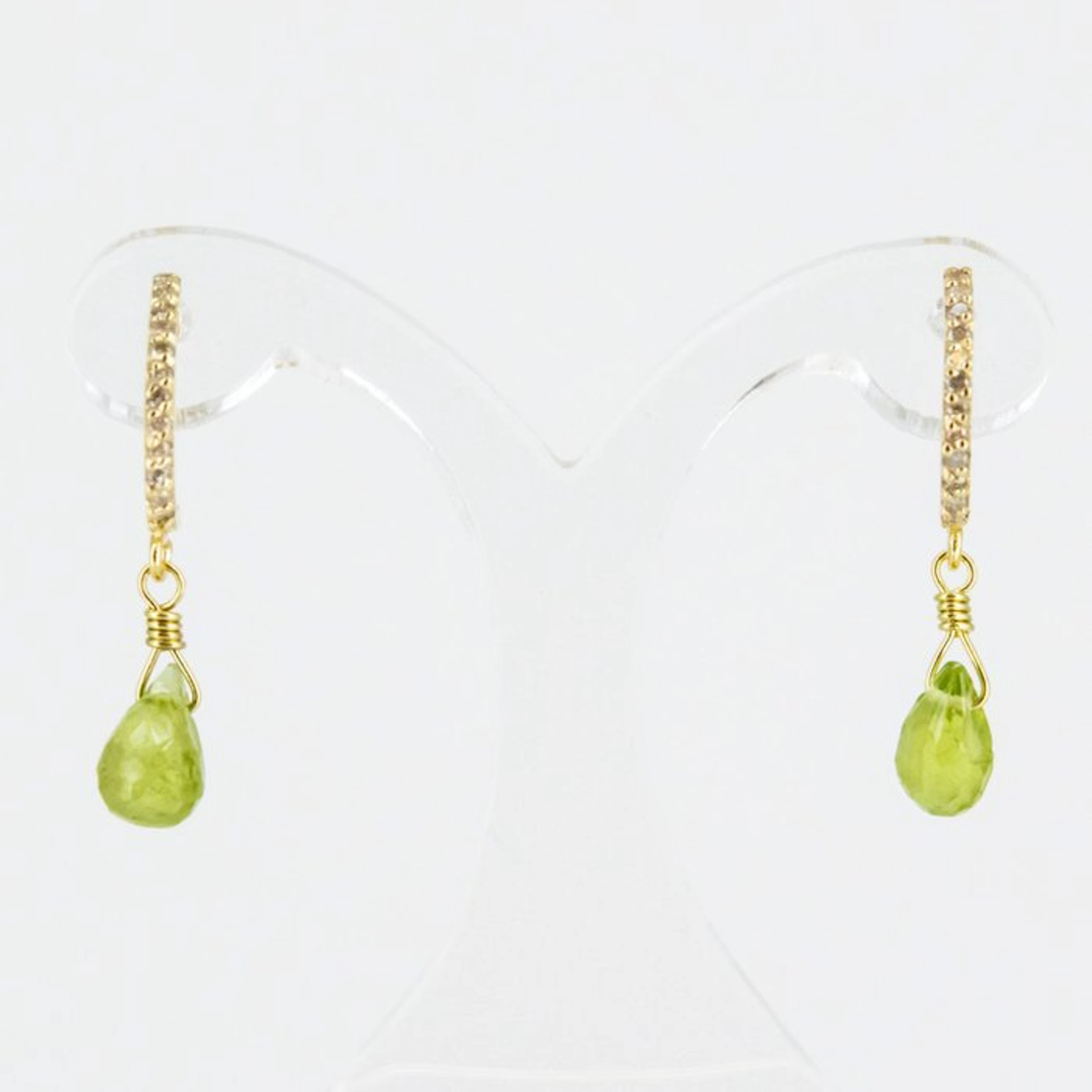 Earrings - 18 kt. Yellow gold Diamond (Natural)