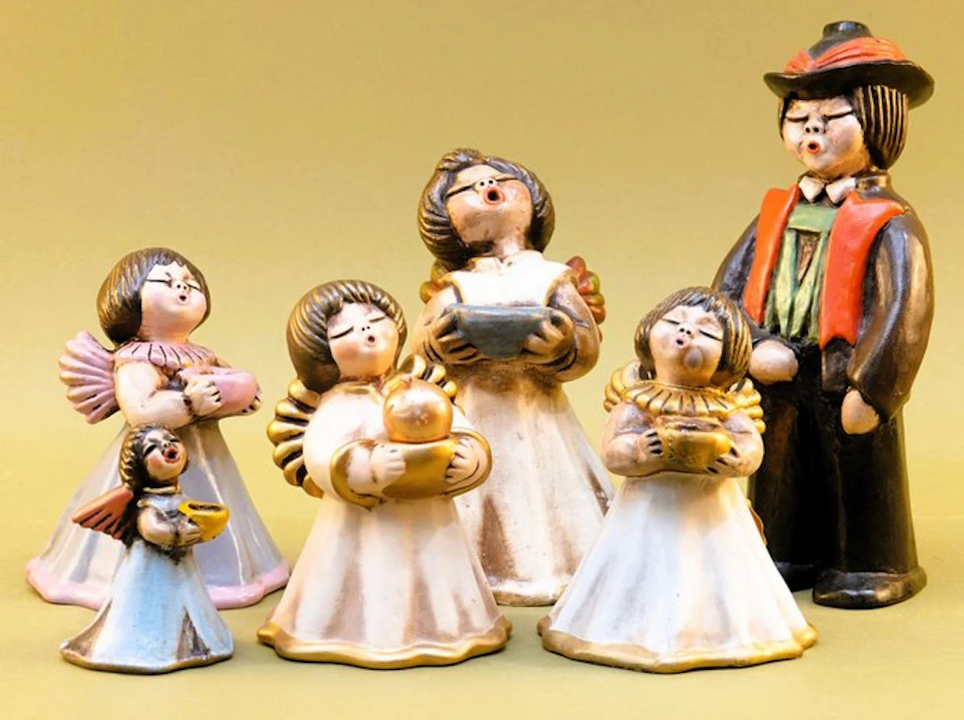 Bozner Angel and Bozner Man (6) - Vintage - Ceramic - 1960-1970 - THUN Bolzano