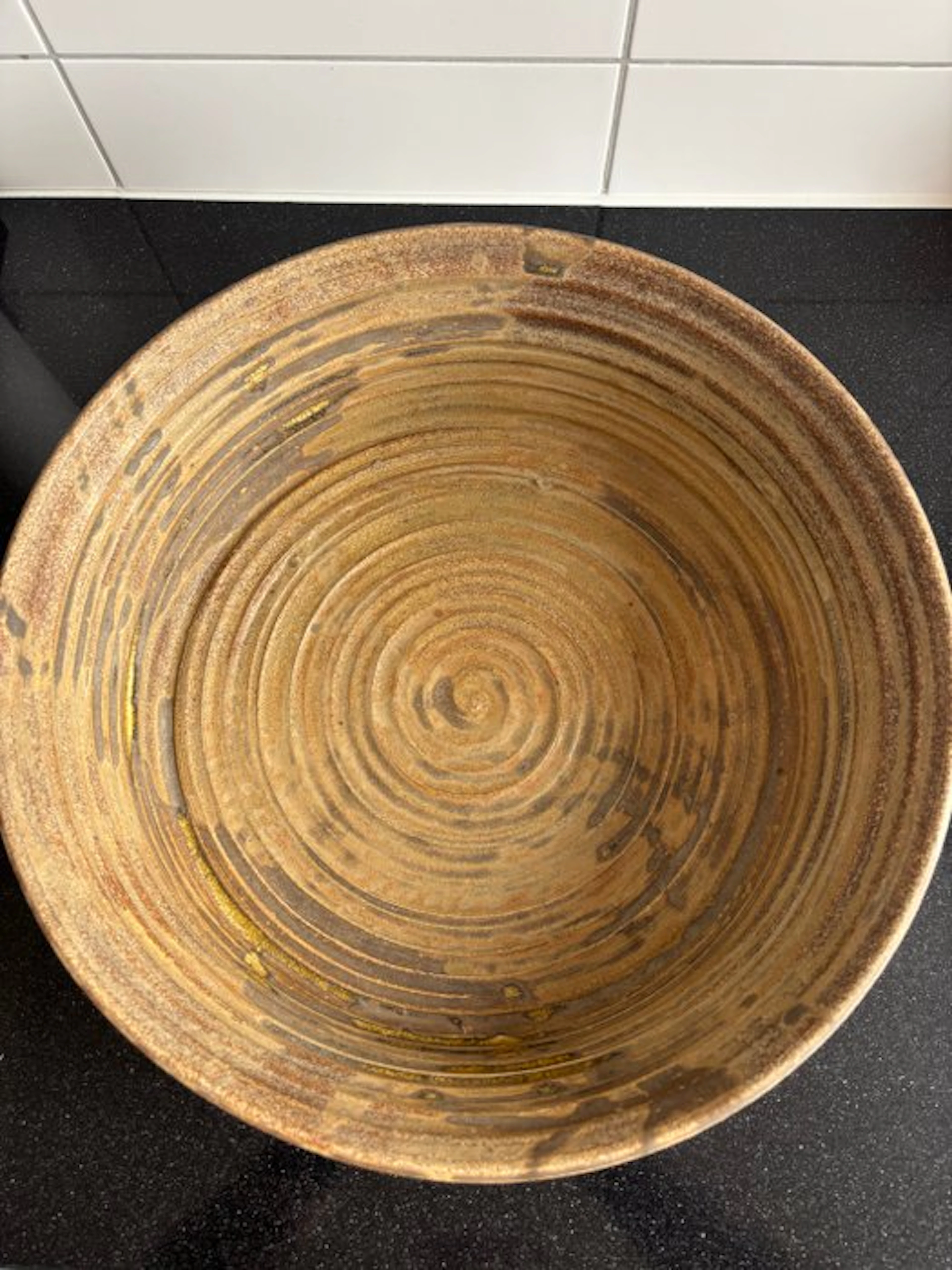 Jan de Rooden - Platter - Earthenware - Large hand-turned bowl