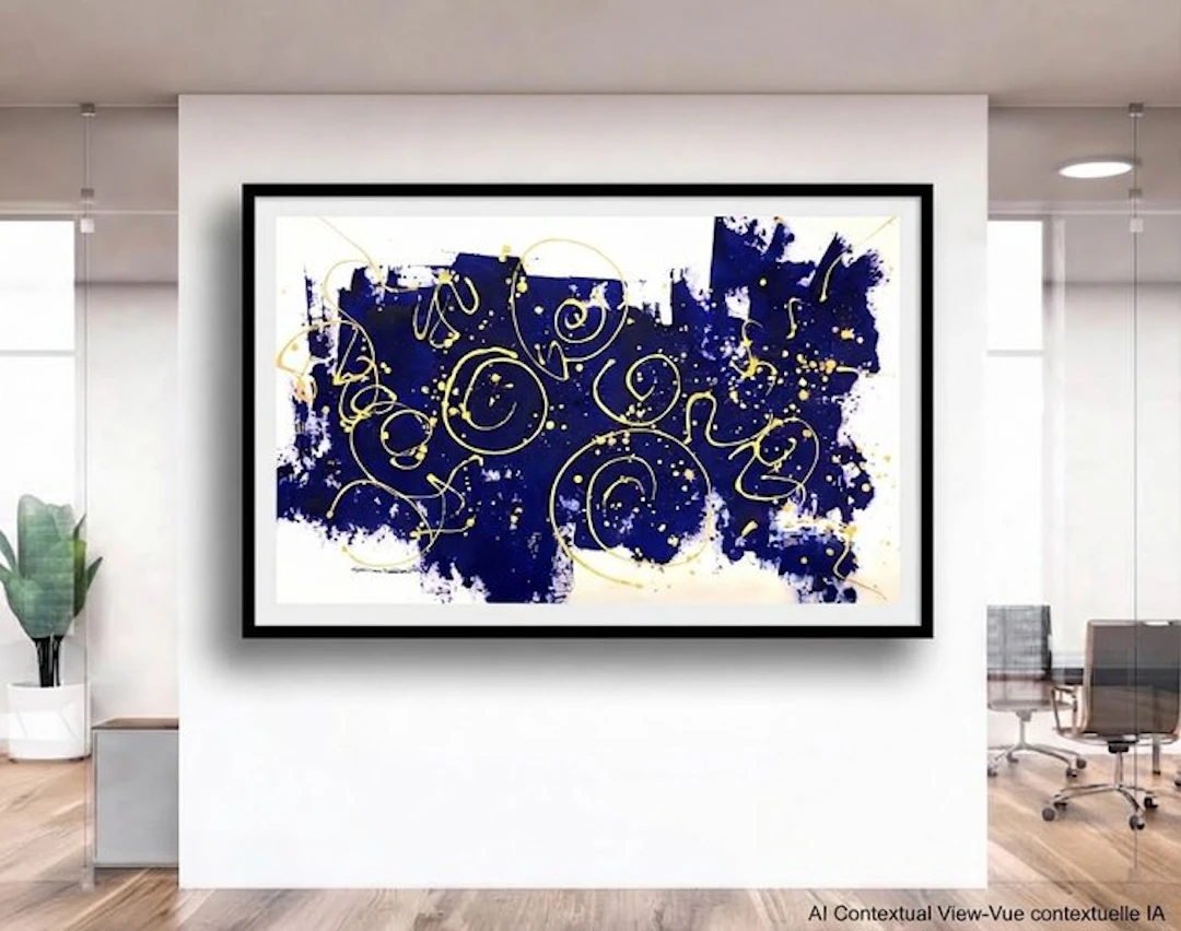 Dam Domido - NO RESERVE PRICE - Ciel étoilé - 130 x 80 cm - White background