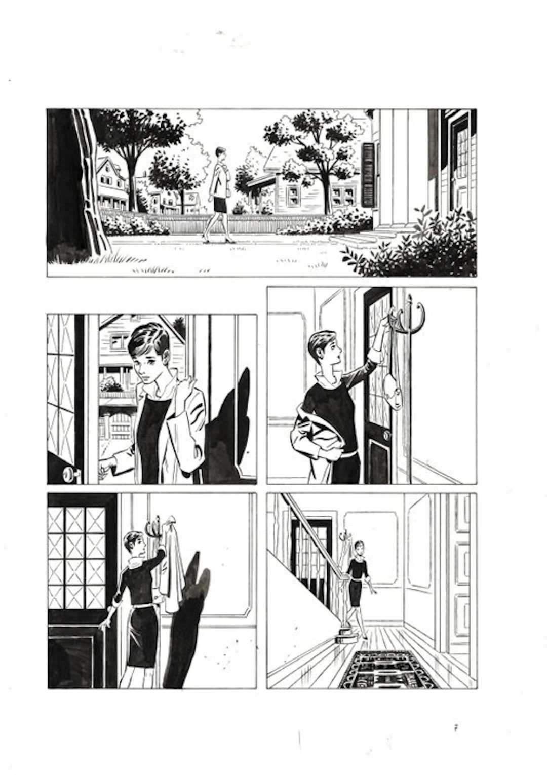 Pittaluga, Luigi - 3 Original page - Julia #277 - "In nome del padre" - 2021
