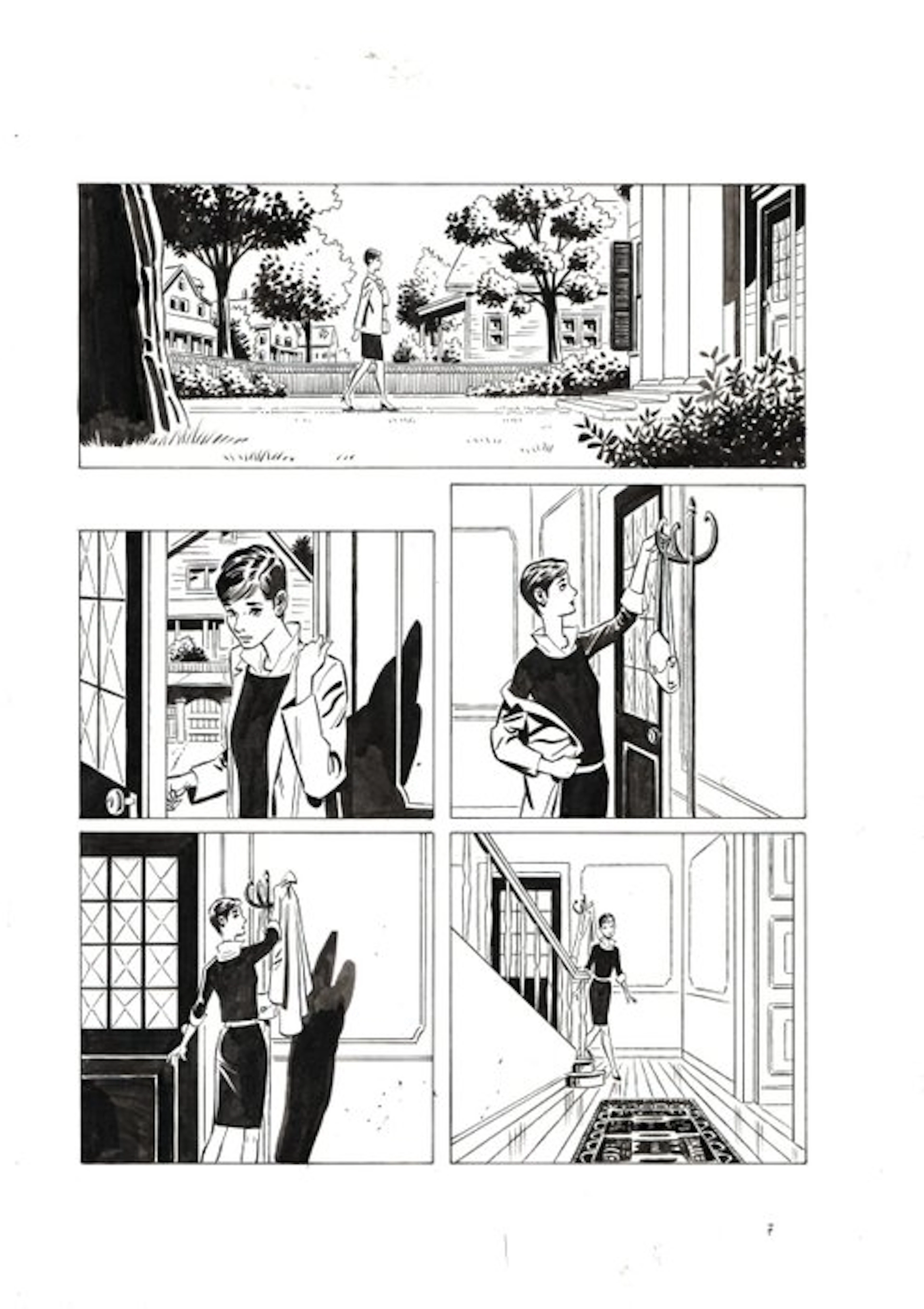 Pittaluga, Luigi - 3 Original page - Julia #277 - "In nome del padre" - 2021