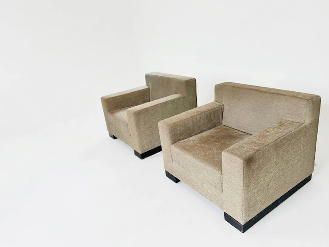 Armani Casa - Armchair (2) - Canaletto - Textile - Two Armani Casa armchairs
