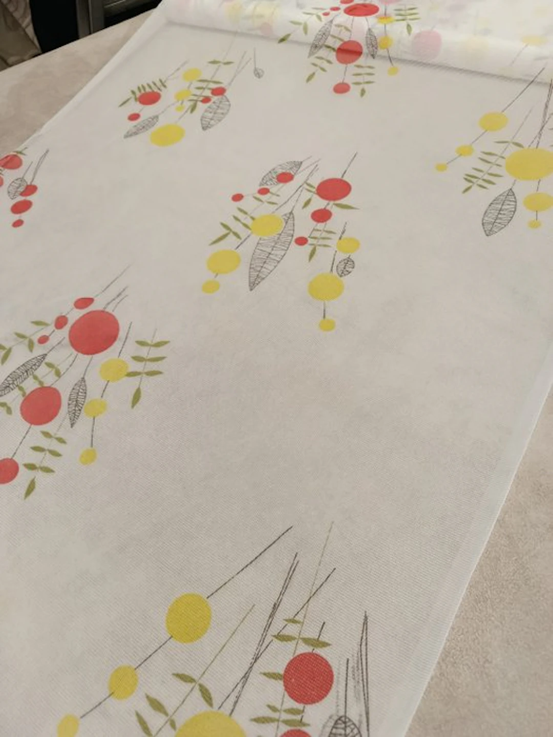 Magnifica tendina vintage made in Italy dalla fantasia...