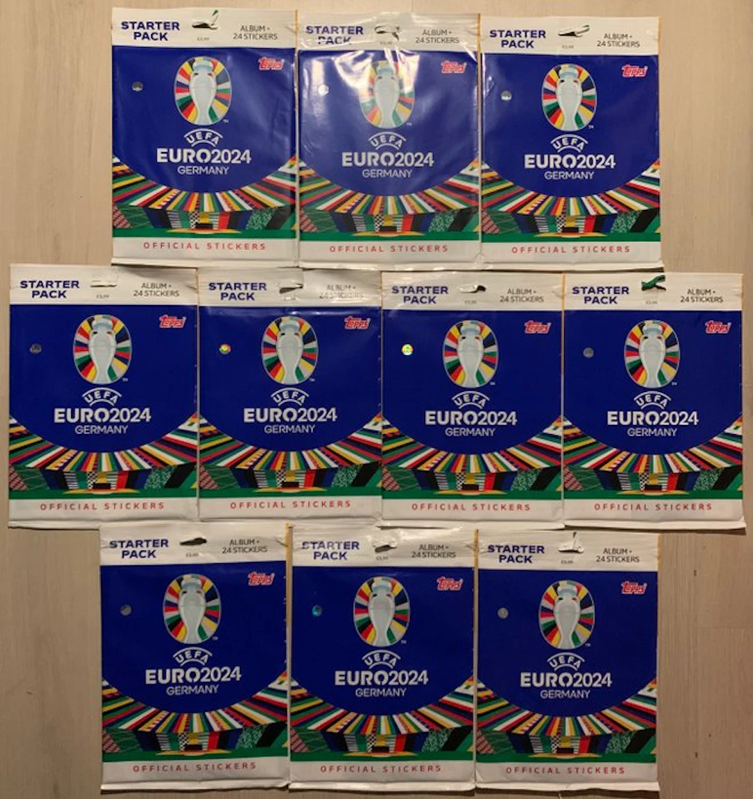 2024 Topps UEFA Euro - 10 Starter pack - Mint (M)
