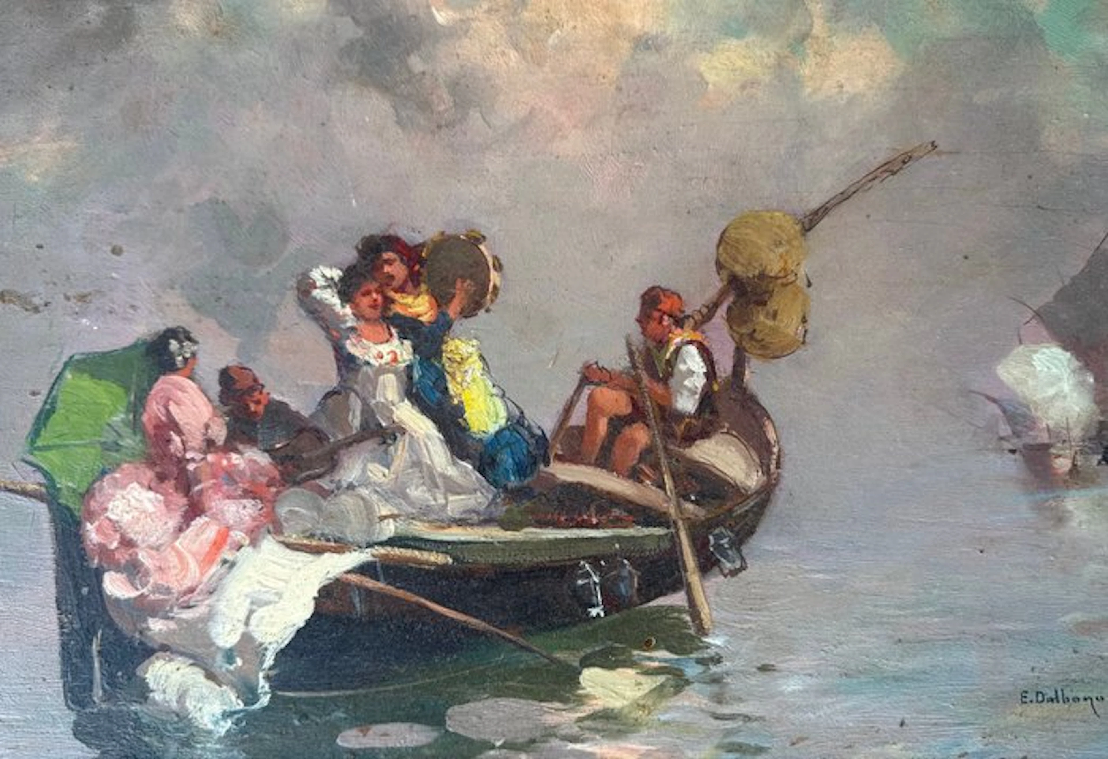 Eduardo Dalbono (1841-1915) - Tarantella sul mare
