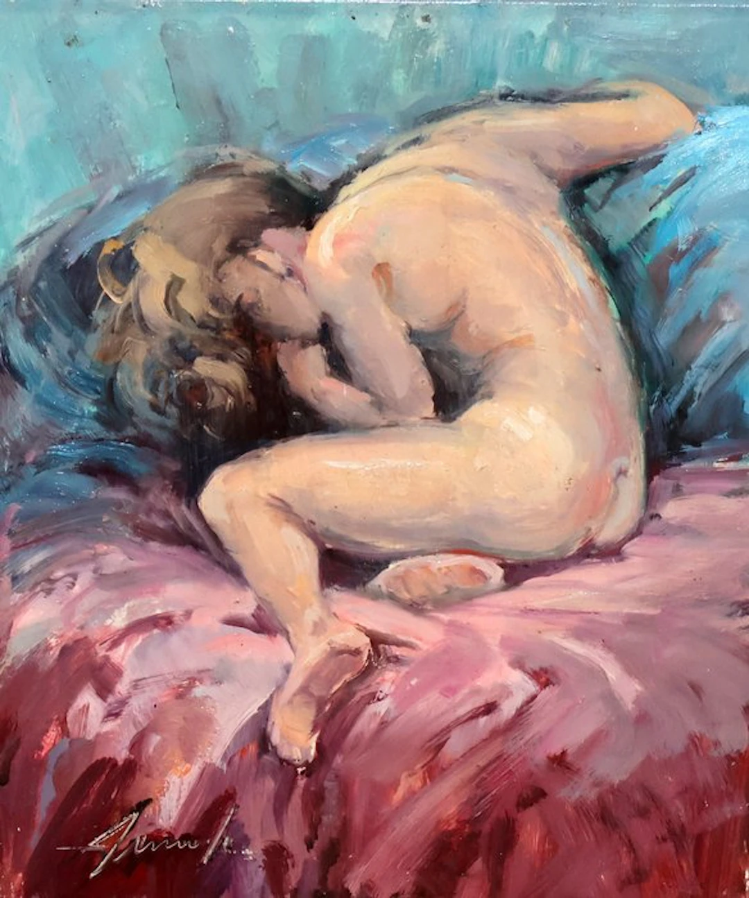 Francisco Arnedo Linares (1926-2015) - Desnudo femenino - NO RESERVE
