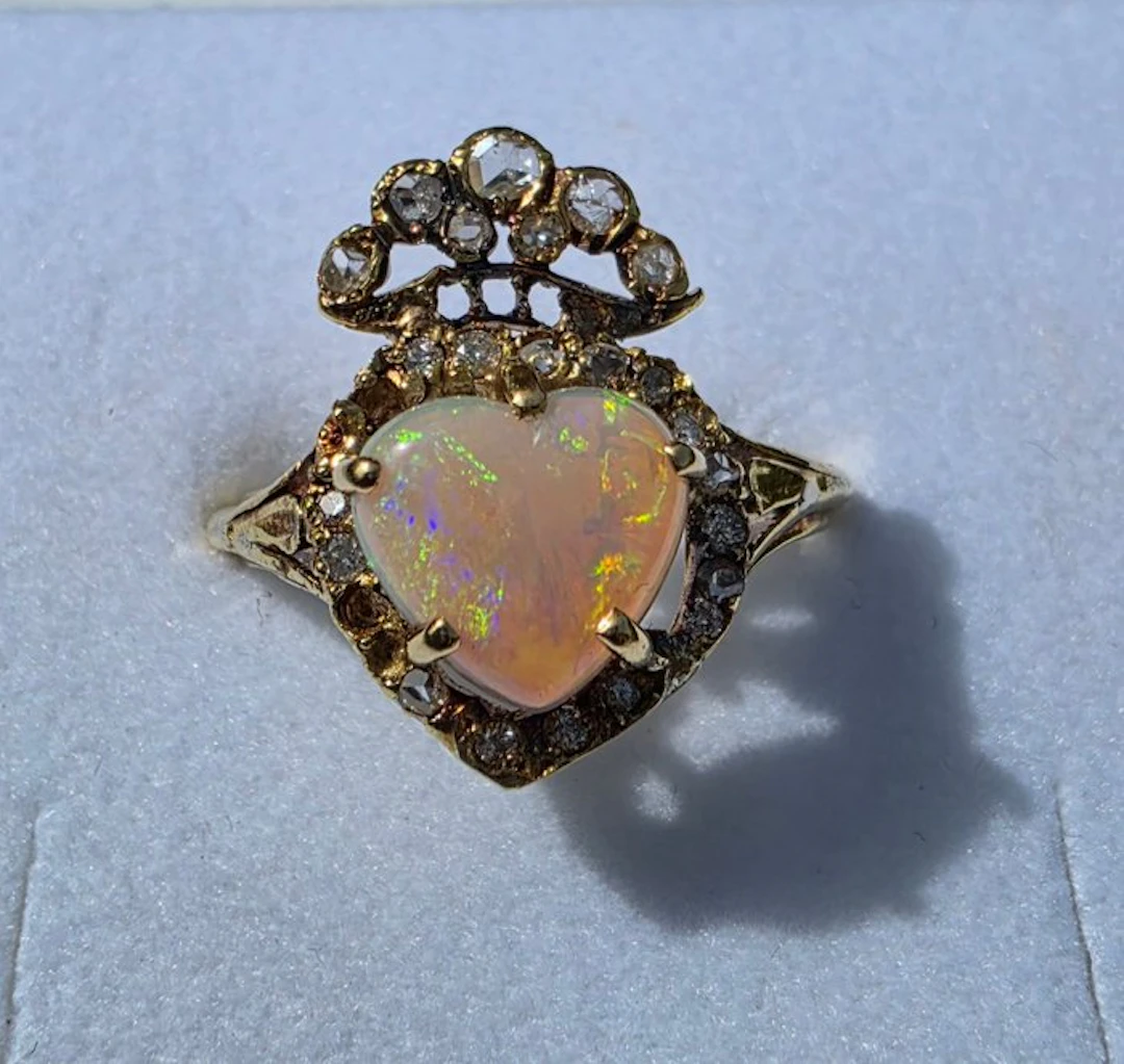 Ring - 18 kt. Yellow gold - Diamond