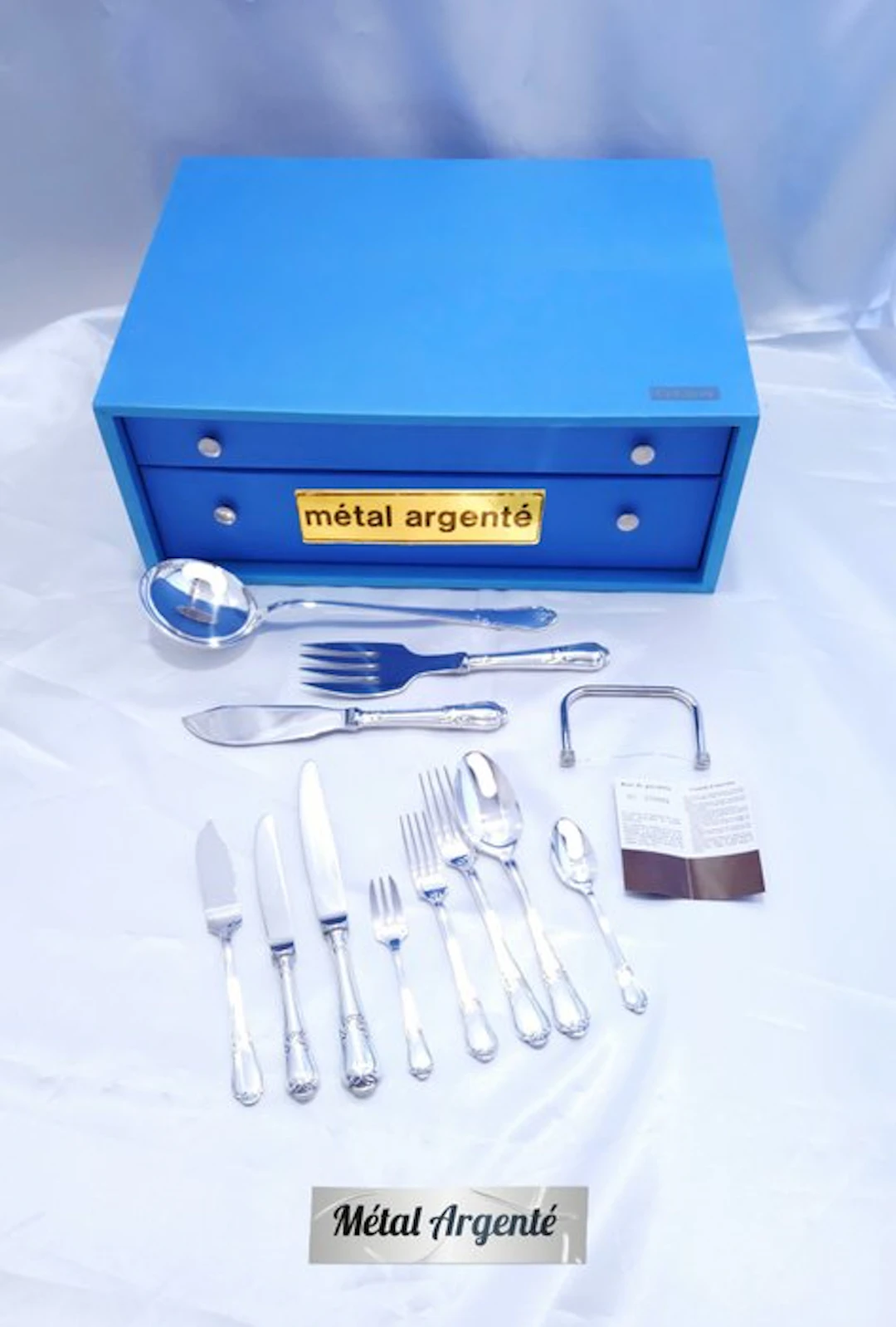 Guy Degrenne - Cutlery set for 12 (102) - Louis XV - silvered metal