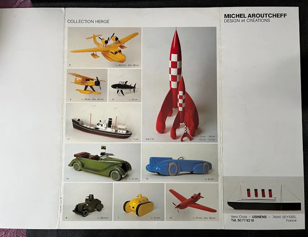 Tintin - PLV publicitaire Aroutcheff - 1 Album