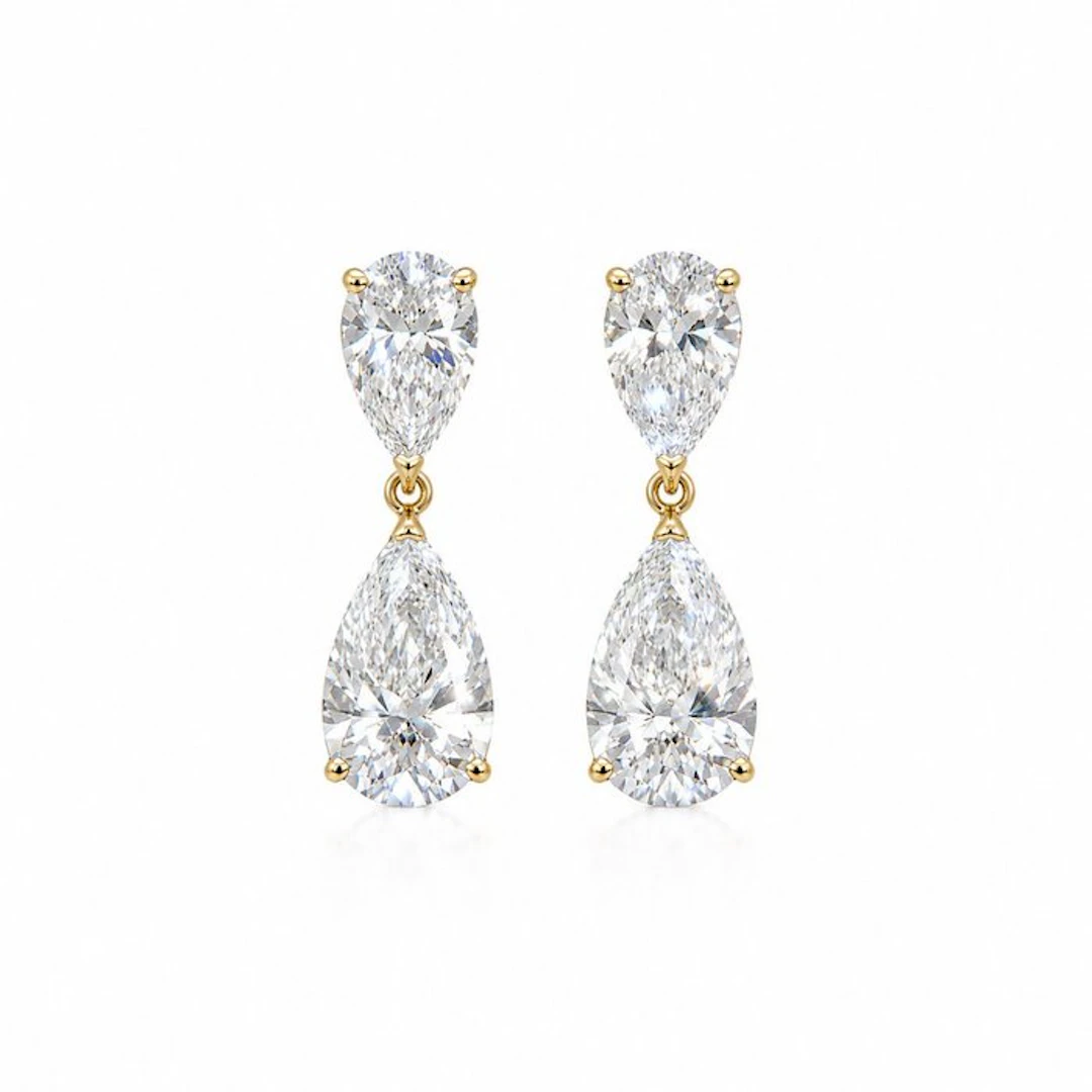 No reserve price - Earrings - 14 kt