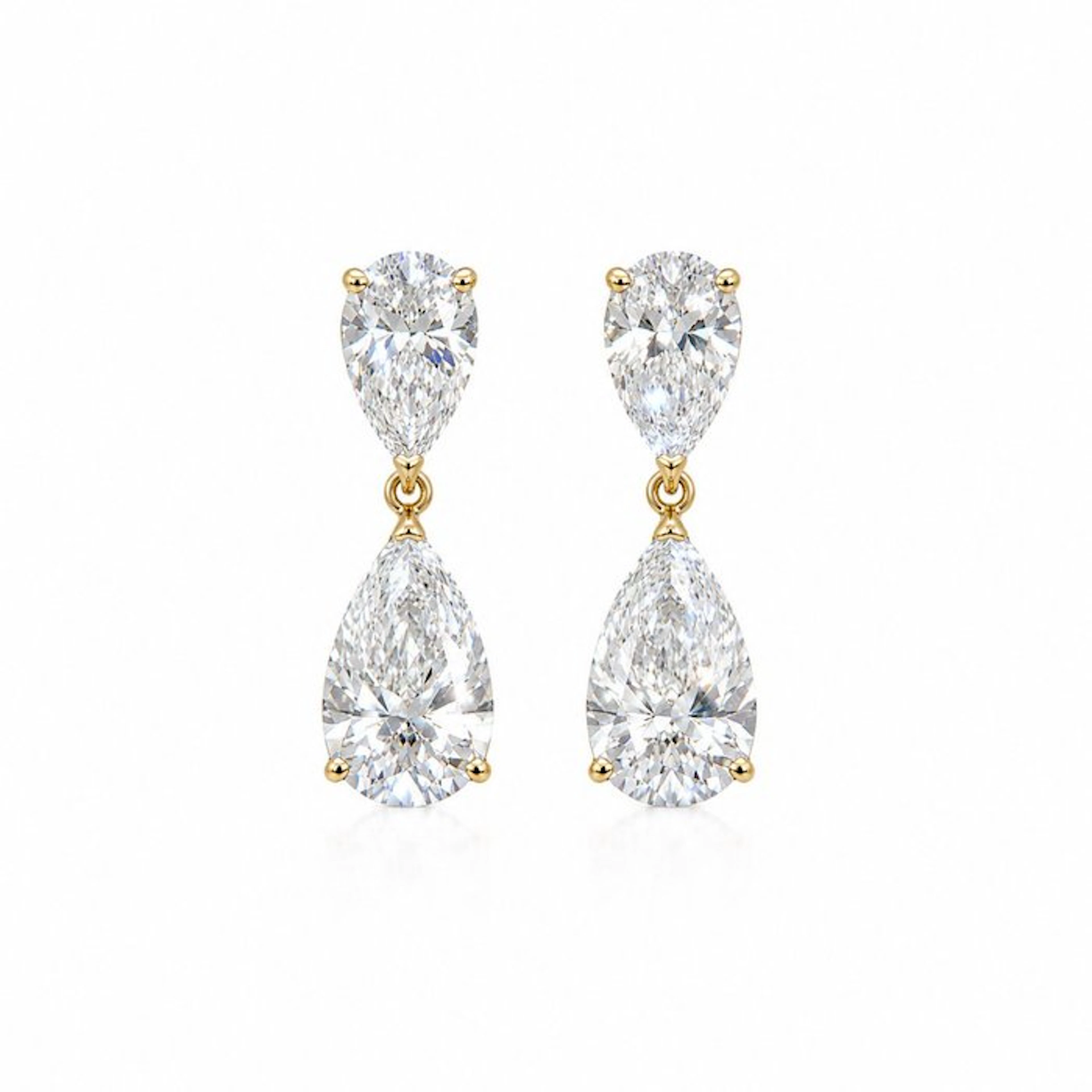 No reserve price - Earrings - 14 kt