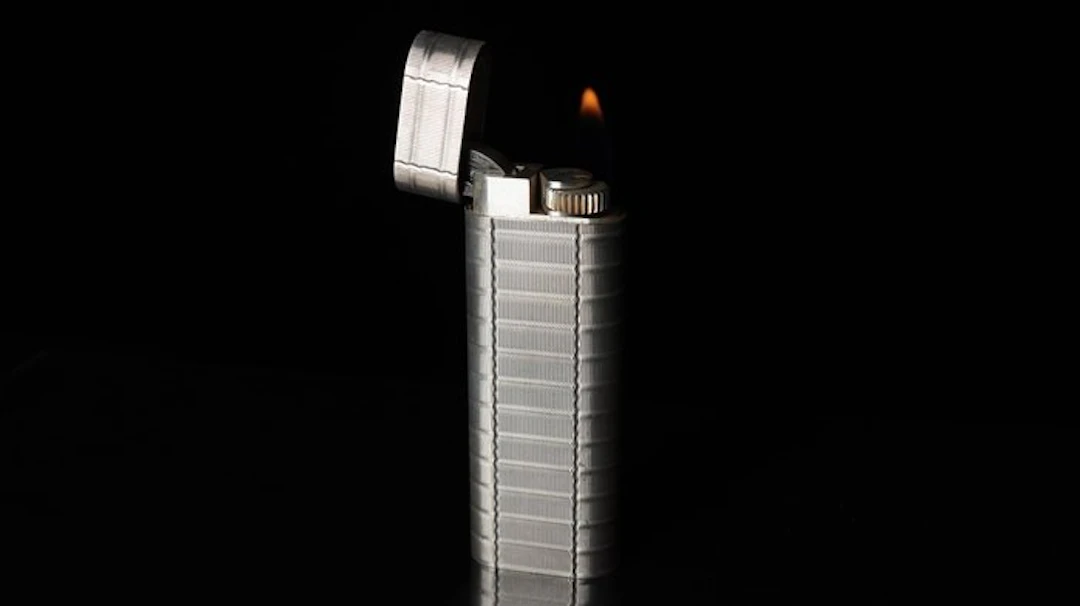 Cartier - Oval Pattern Vintage gas Lighter - Lighter - Silver plated