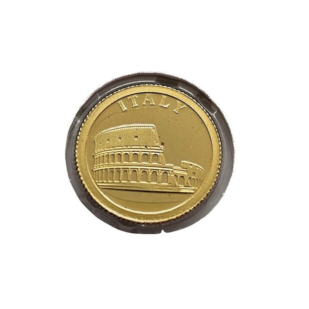 Liberia. 12 Dollars 2008 - Italy, Colosseum - 1/50 Oz.