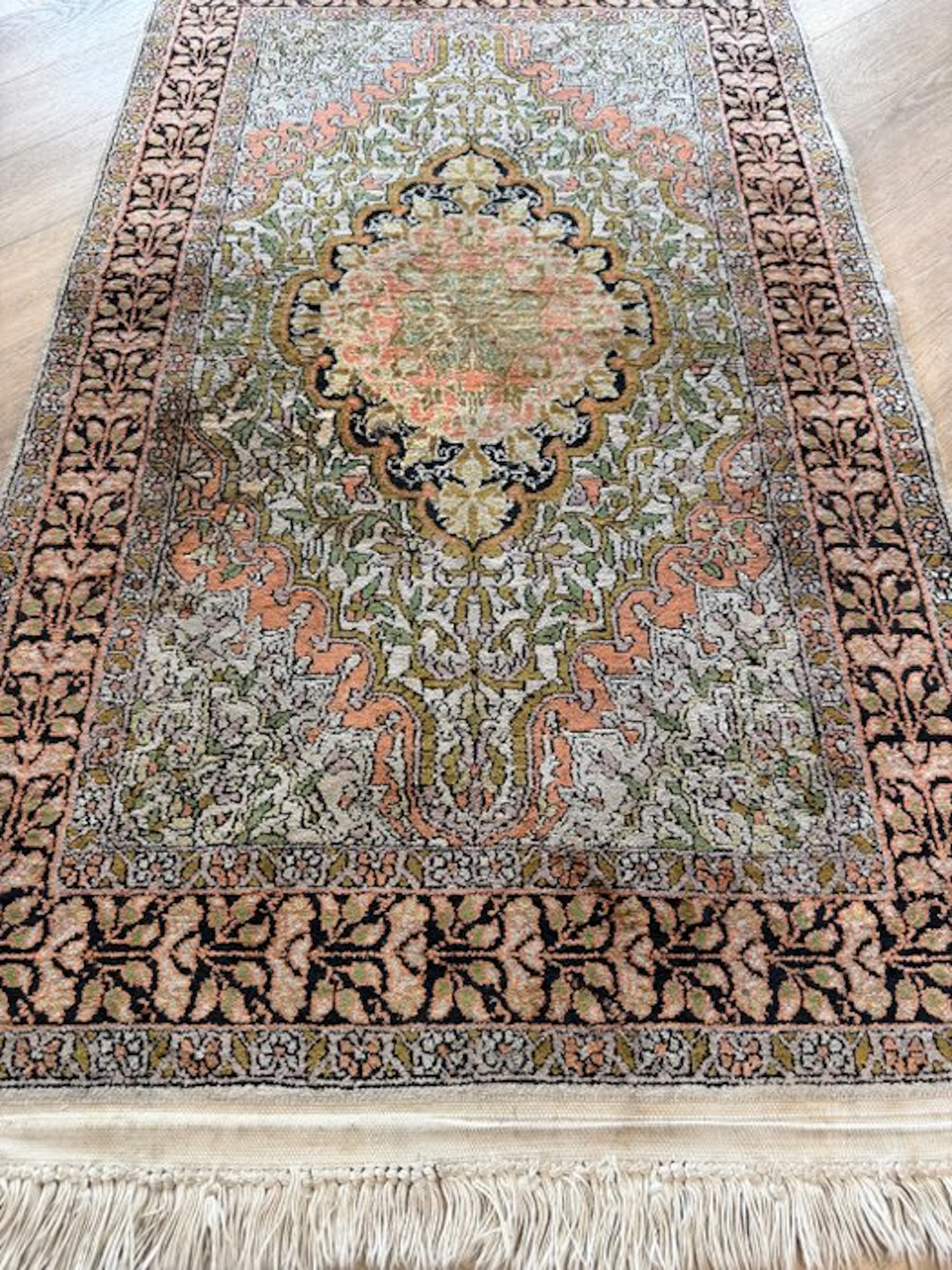 Kashmir Silk - No reserve price - hand-knotted - Carpet - 124 cm - 73 cm