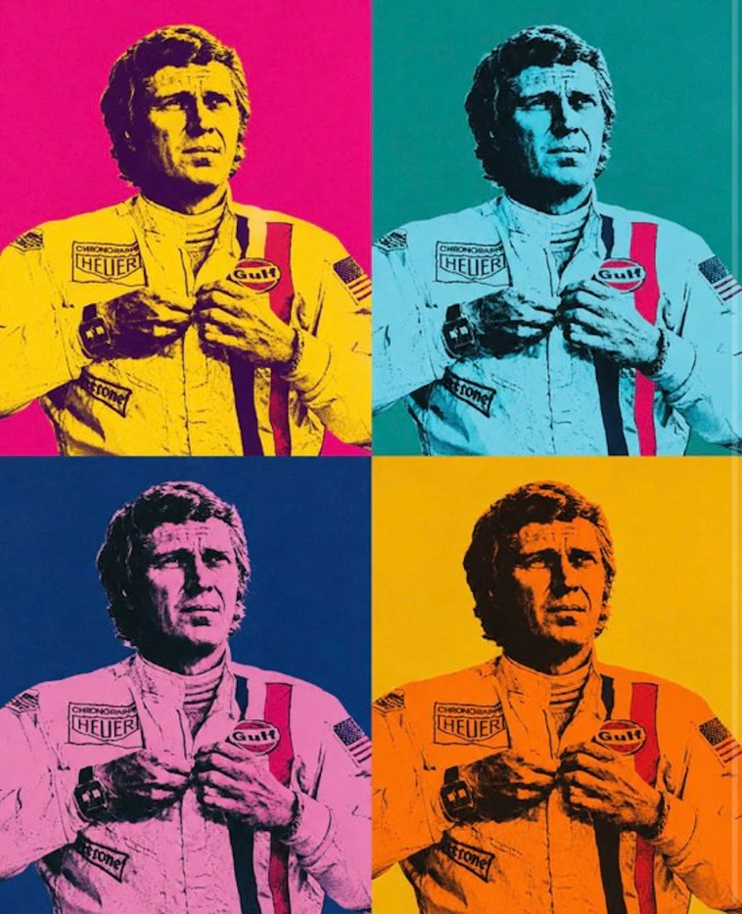 Eric Brumette - STEVE McQUEEN BY ANDY WARHOL - Toile L - LIMITED EDITION
