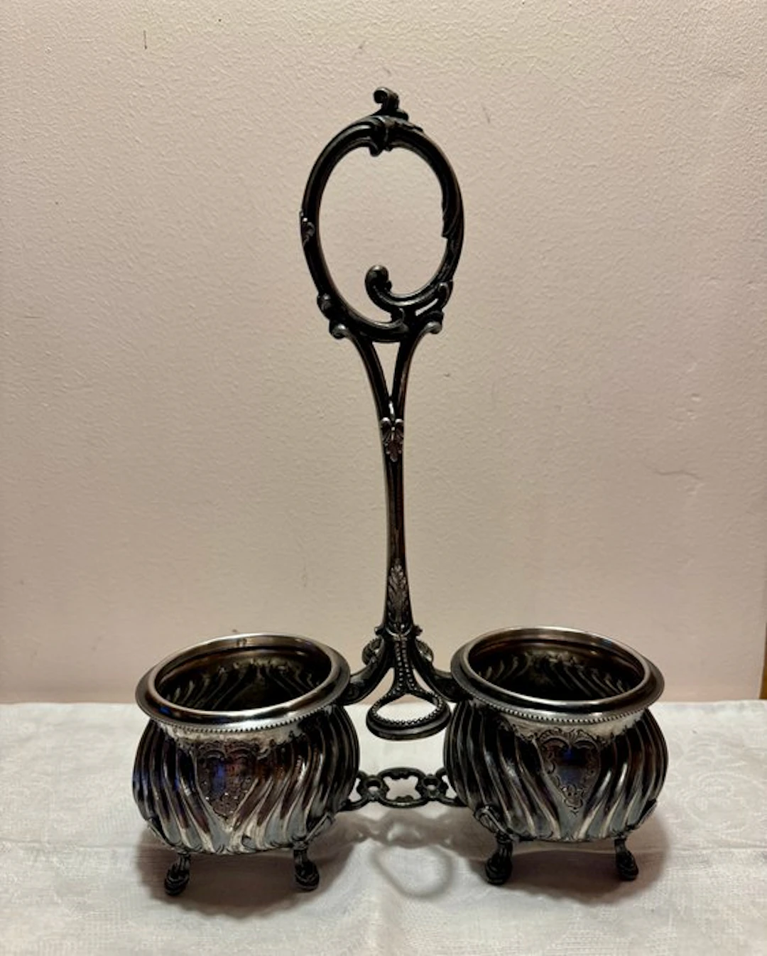 Ercuis - Salt cellar - Silverplated - 19th-century condiment holder