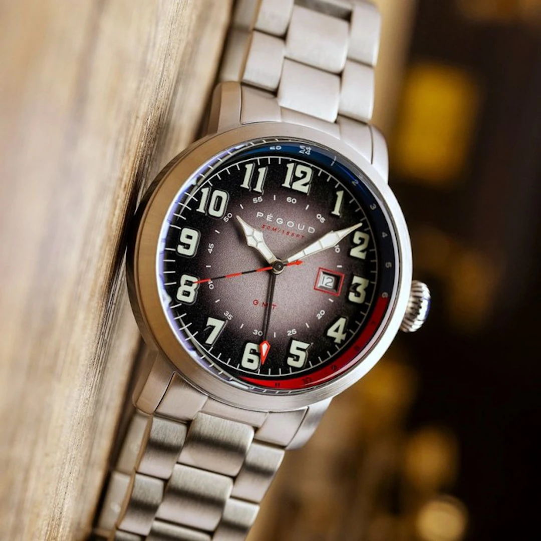 Pégoud - Swiss - GMT - Pilot Steel - Rare - NEW - No reserve price - Men - 2026