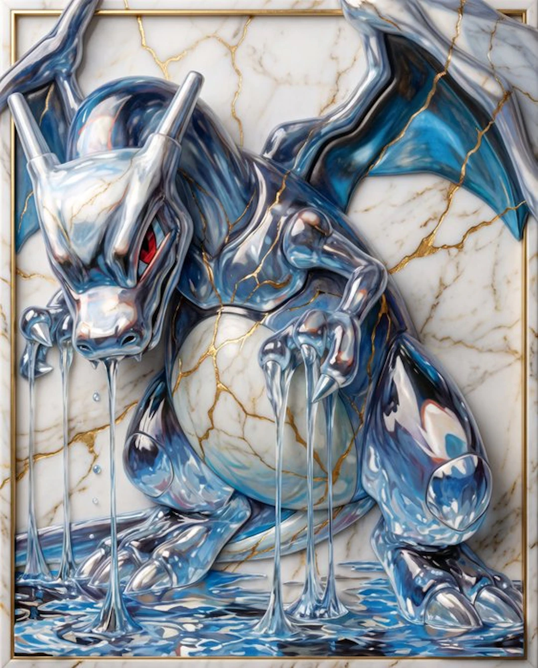 Makayhos - [Canvas] Charizard Chrome - Liquid Flame