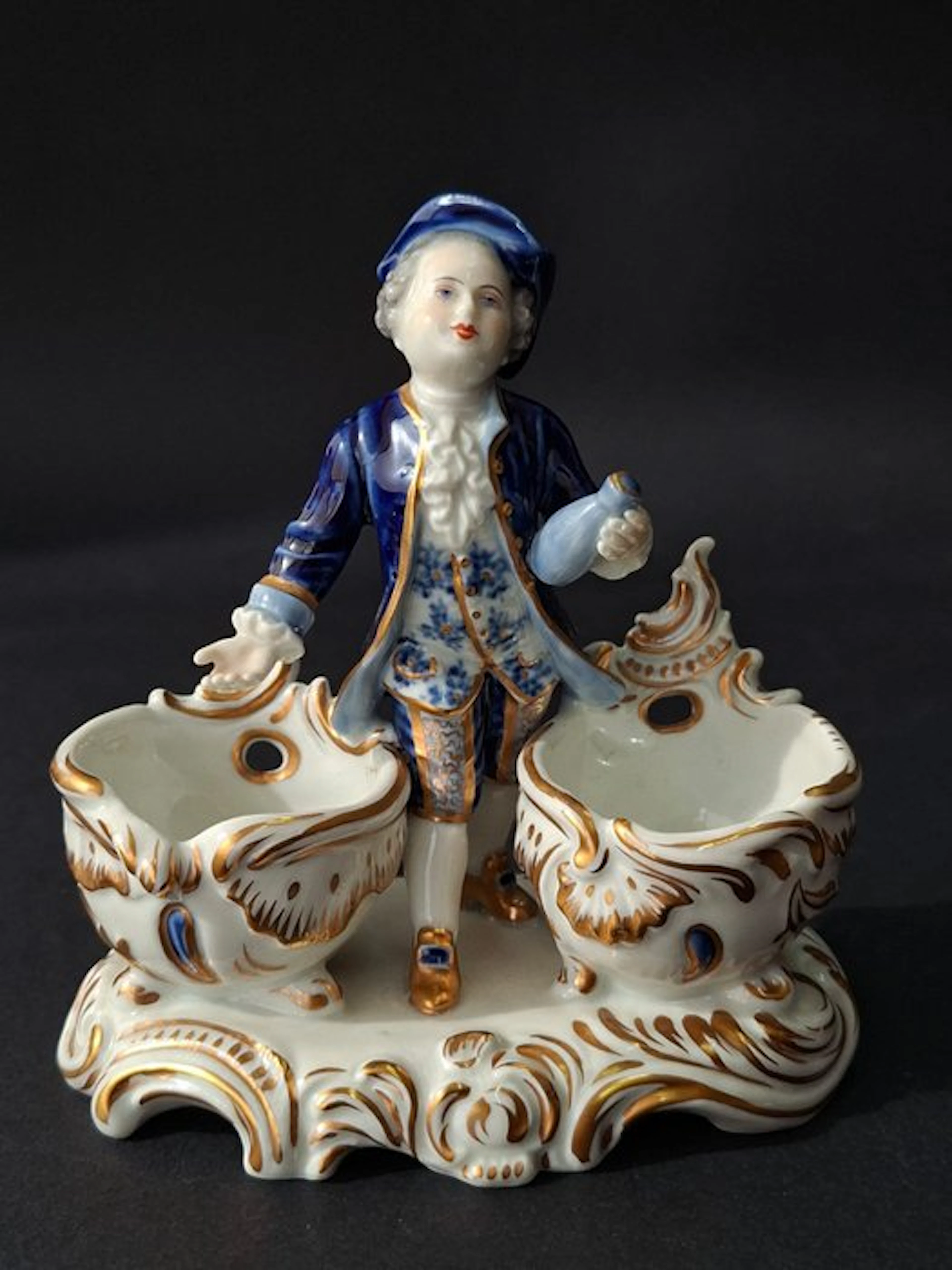 Aelteste Volkstedter - Figure - Saliera Doppia Figurale - Porcelain