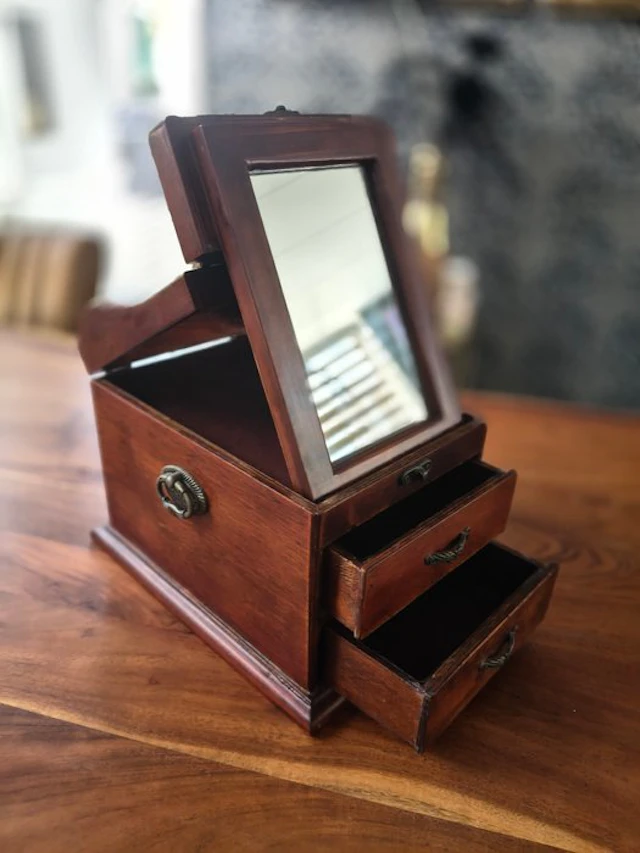 Jewellery box - Mirror - Vintage mirror cabinet