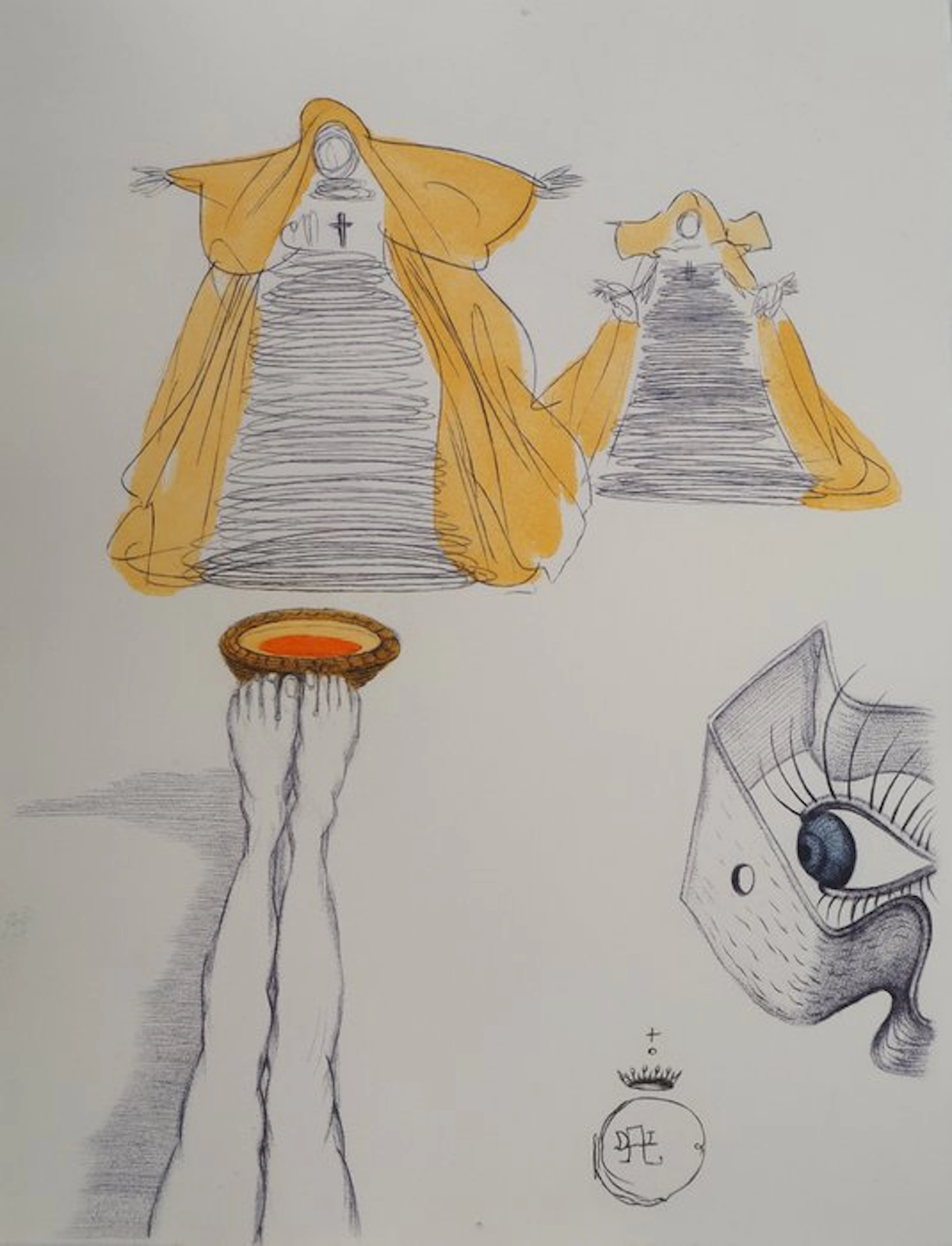Salvador Dali (1904-1989) - Casanova : Religieuses et séduction