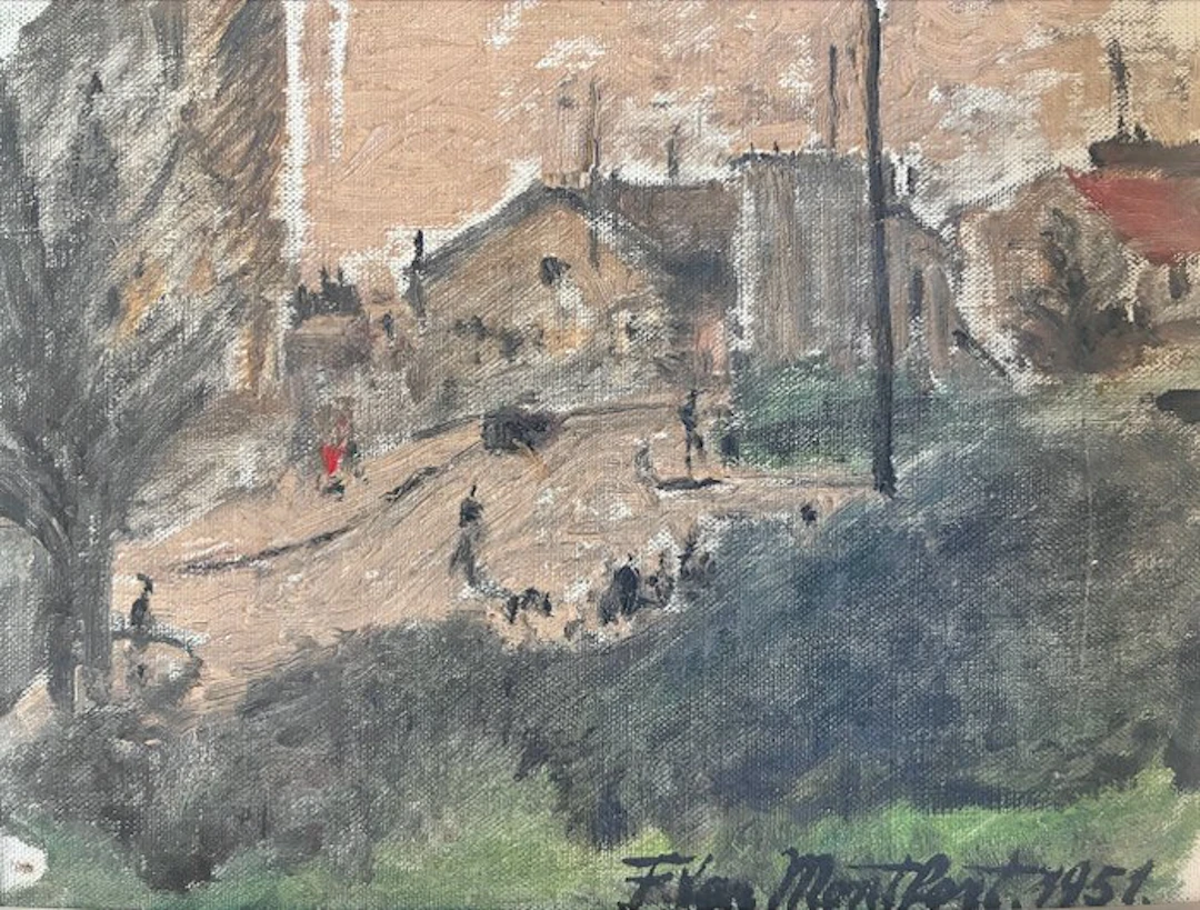 Franz Van Montfort (1889–1980) - Paysage de banlieue